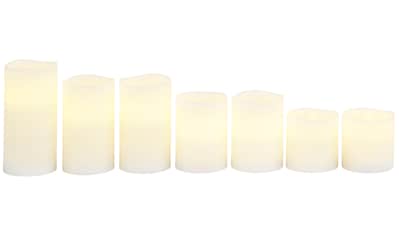 BONETTI LED-Kerze »Weihnachtsdeko«, (Set, 7 tlg.), mit Echtwachsummantelung, inklusive... kaufen