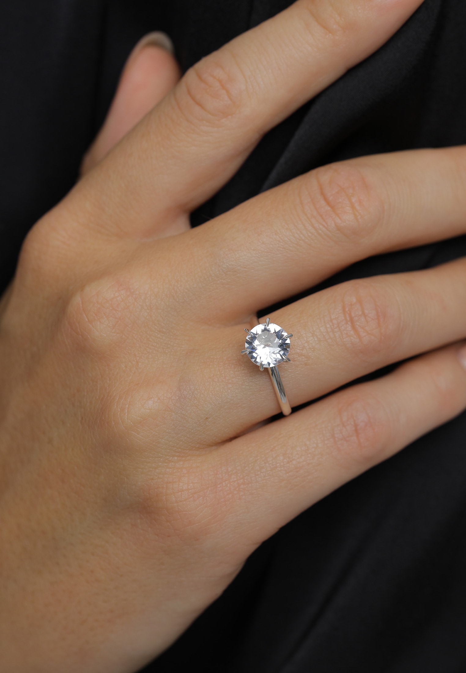 Elli Verlobungsring »Ring Verlobungsring Kristalle 925 Silber«