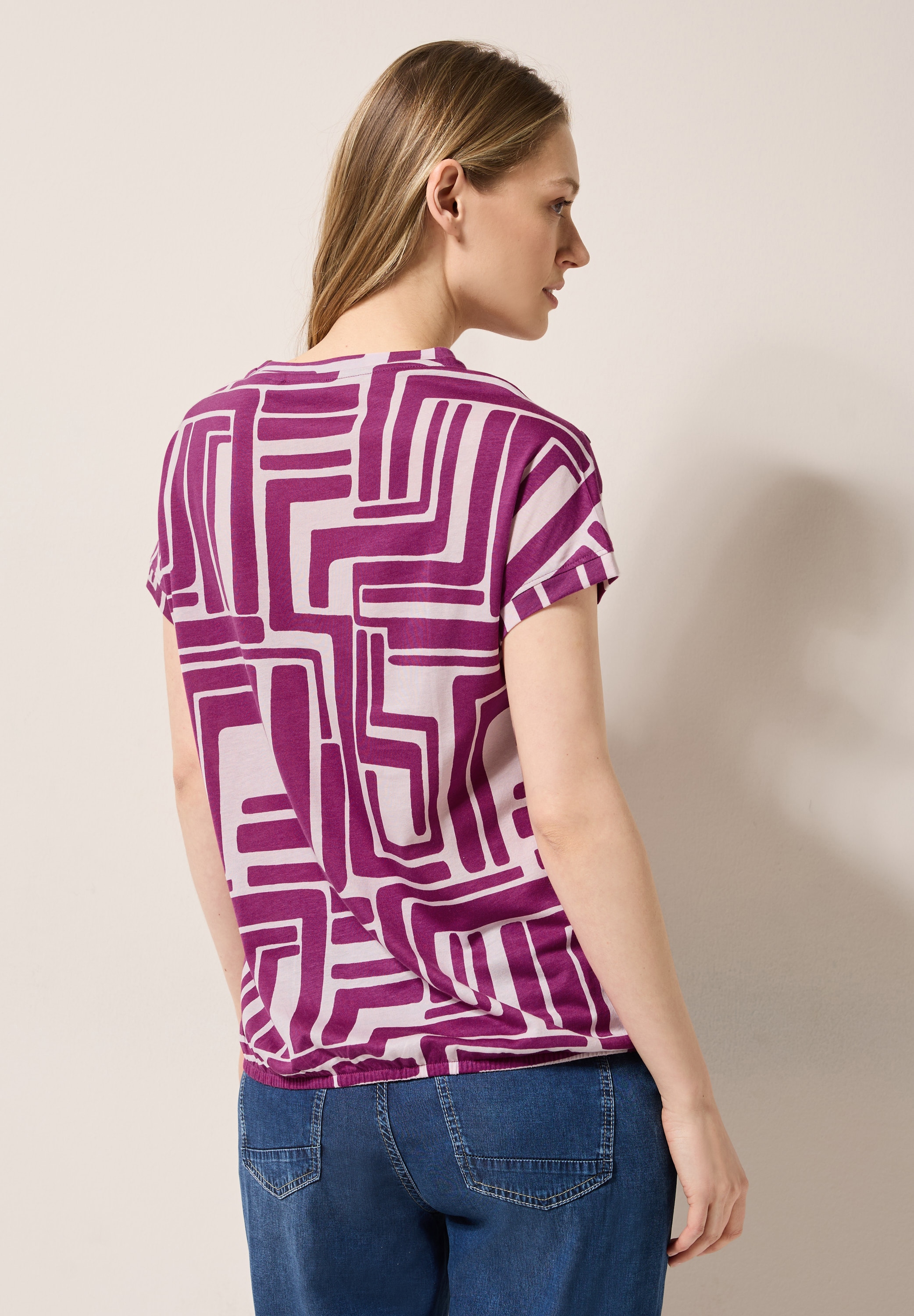 Cecil T-Shirt, mit U-Boot-Ausschnitt