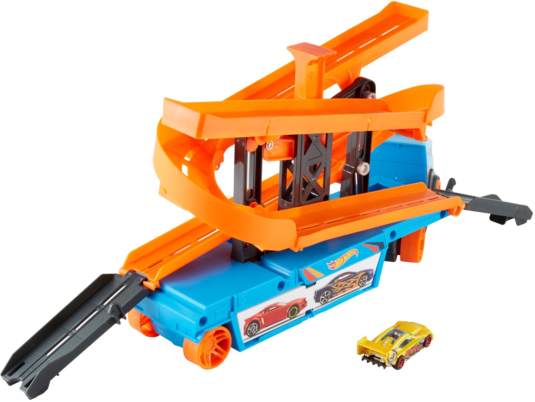 Hot Wheels Spielzeug-Transporter »Mega BAUR Action inkl. Spielauto 1 | Transporter«