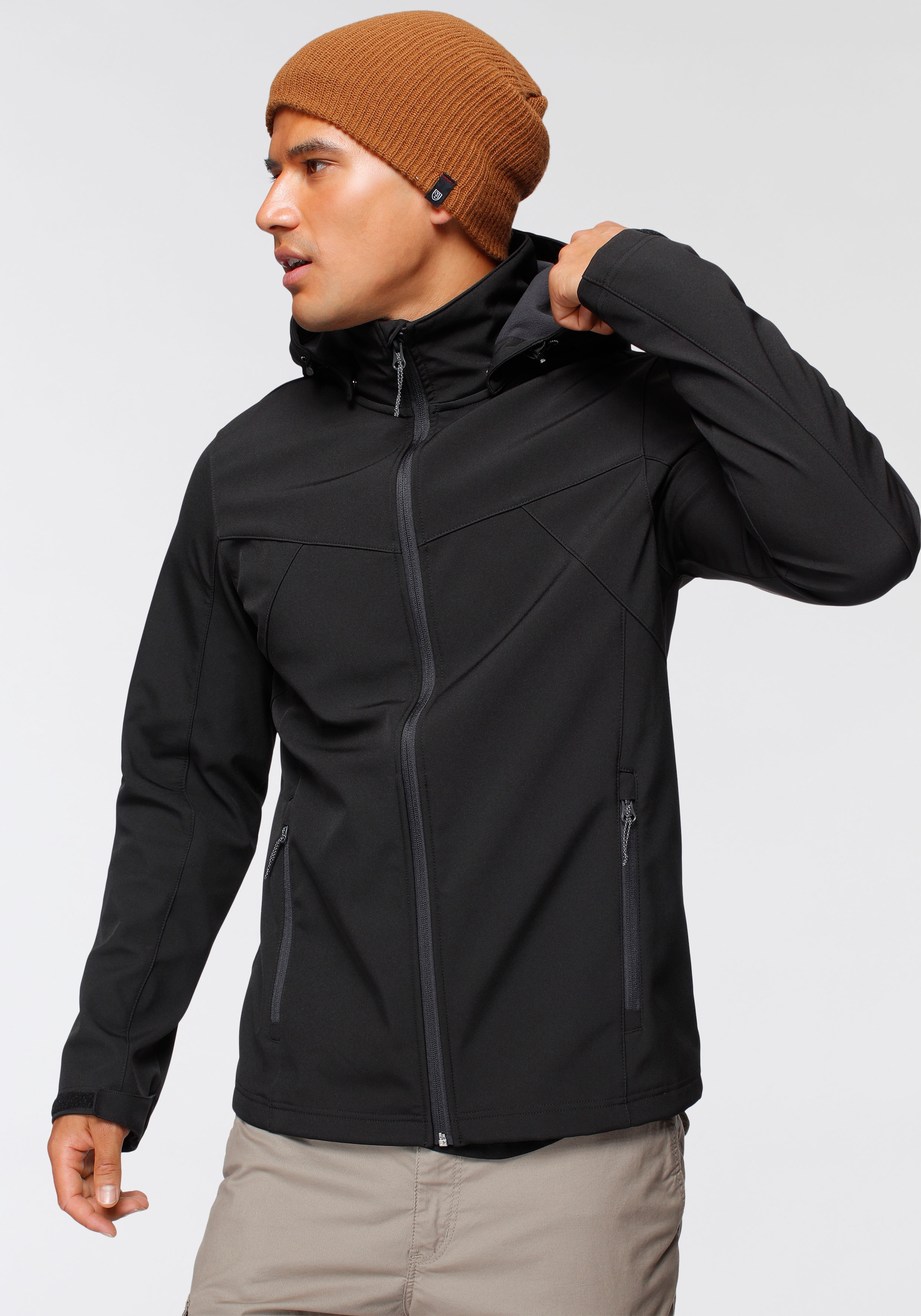 Icepeak Softshelljacke "BRIMFIELD" 1 Stk. tlg. mit Kapuze günstig online kaufen