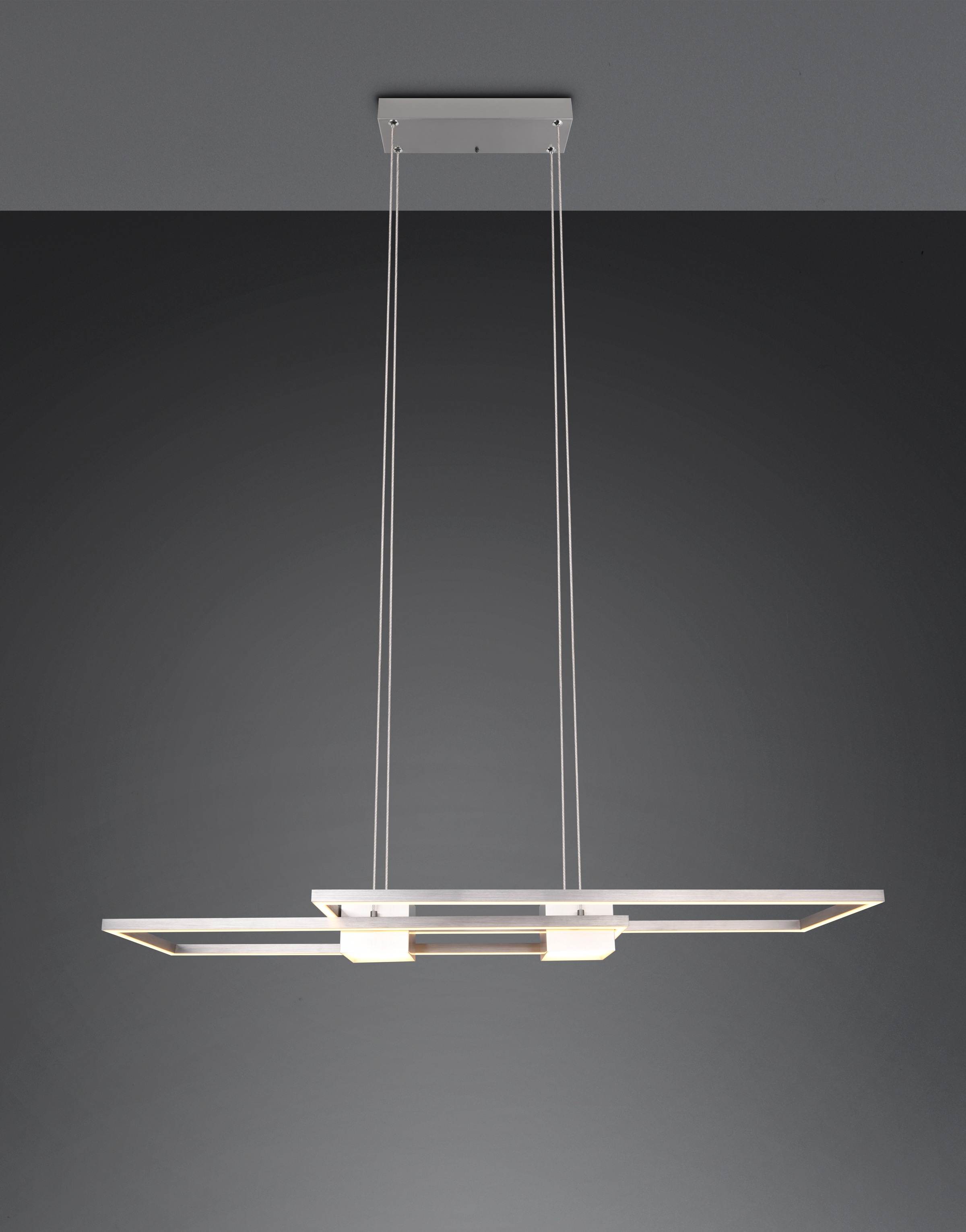 TRIO Leuchten LED Pendelleuchte »ALBANY, LED Hängelampe Wohnzimmer mit Fernbedienung, dimmbar, CCT«, 1 flammig, Leuchtmittel LED-Board | LED fest integriert, Lichtfarbe einstellbar, Memoryfunktion, Nachtlicht, up-and-down Licht