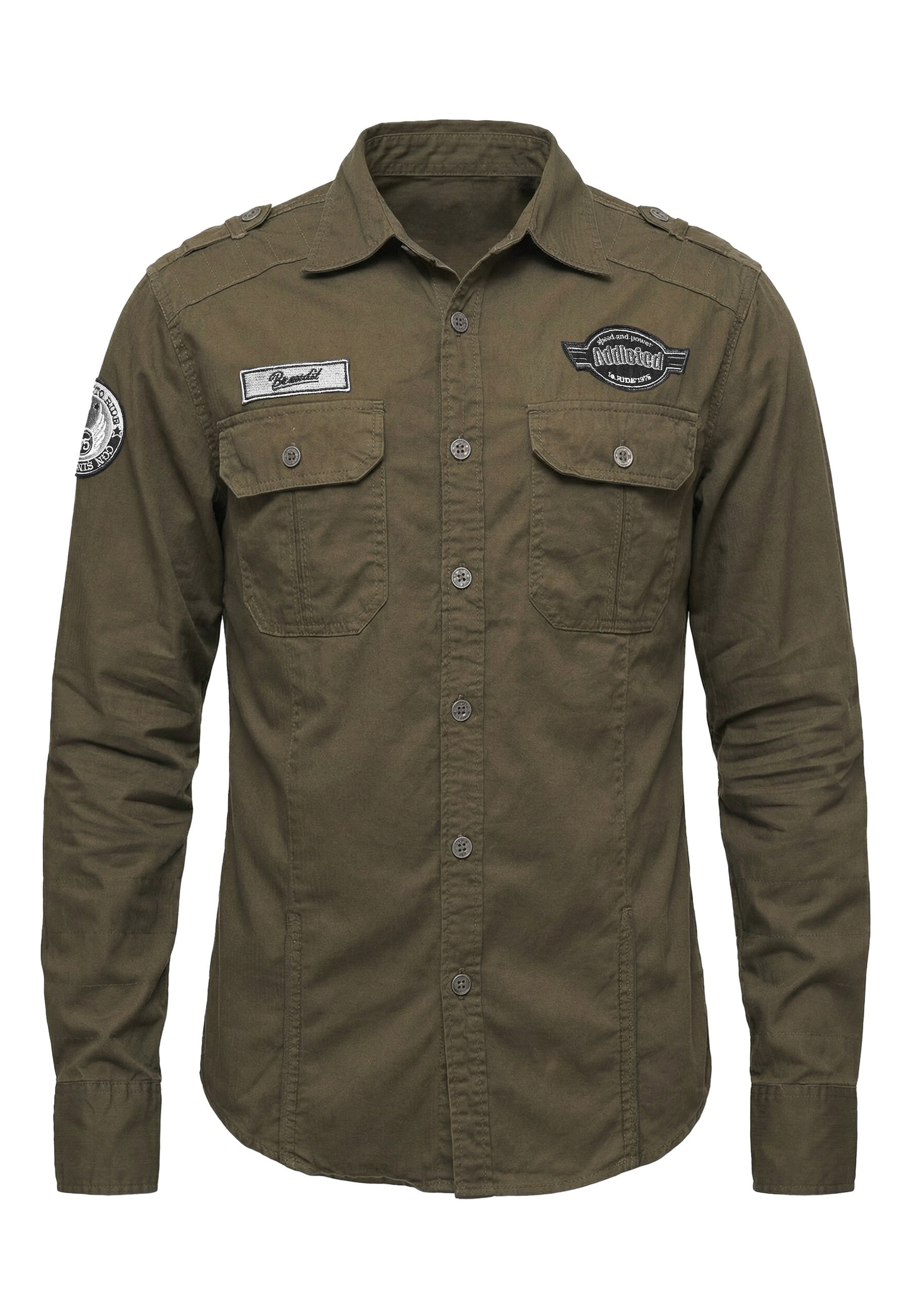 Brandit Langarmhemd "Brandit Herren Luis Vintageshirt" 1 Stk.