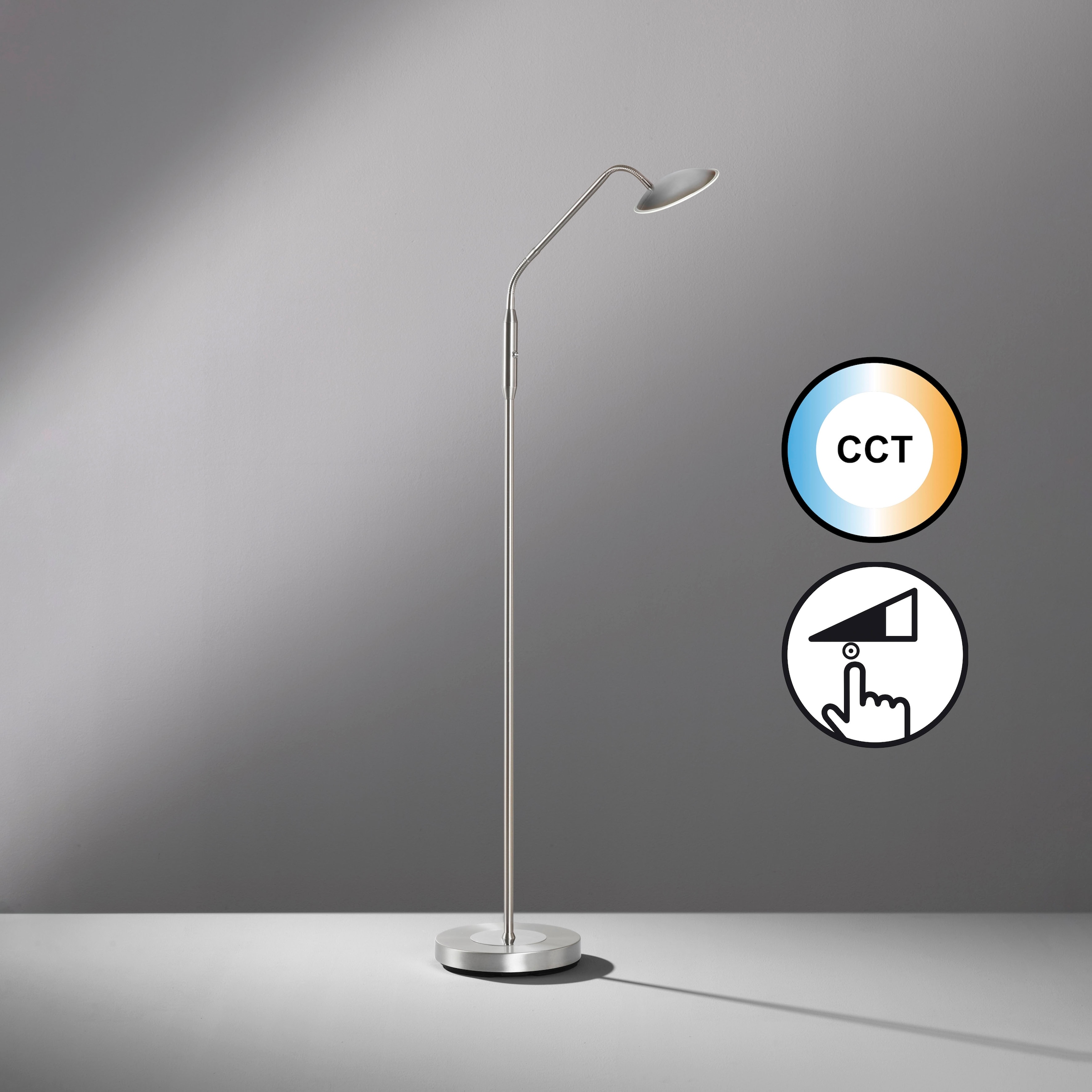 FISCHER & HONSEL Stehlampe »Tallri«, 1 flammig, Leuchtmittel LED-Modul | LED fest integriert, langlebige LED, dimmbar