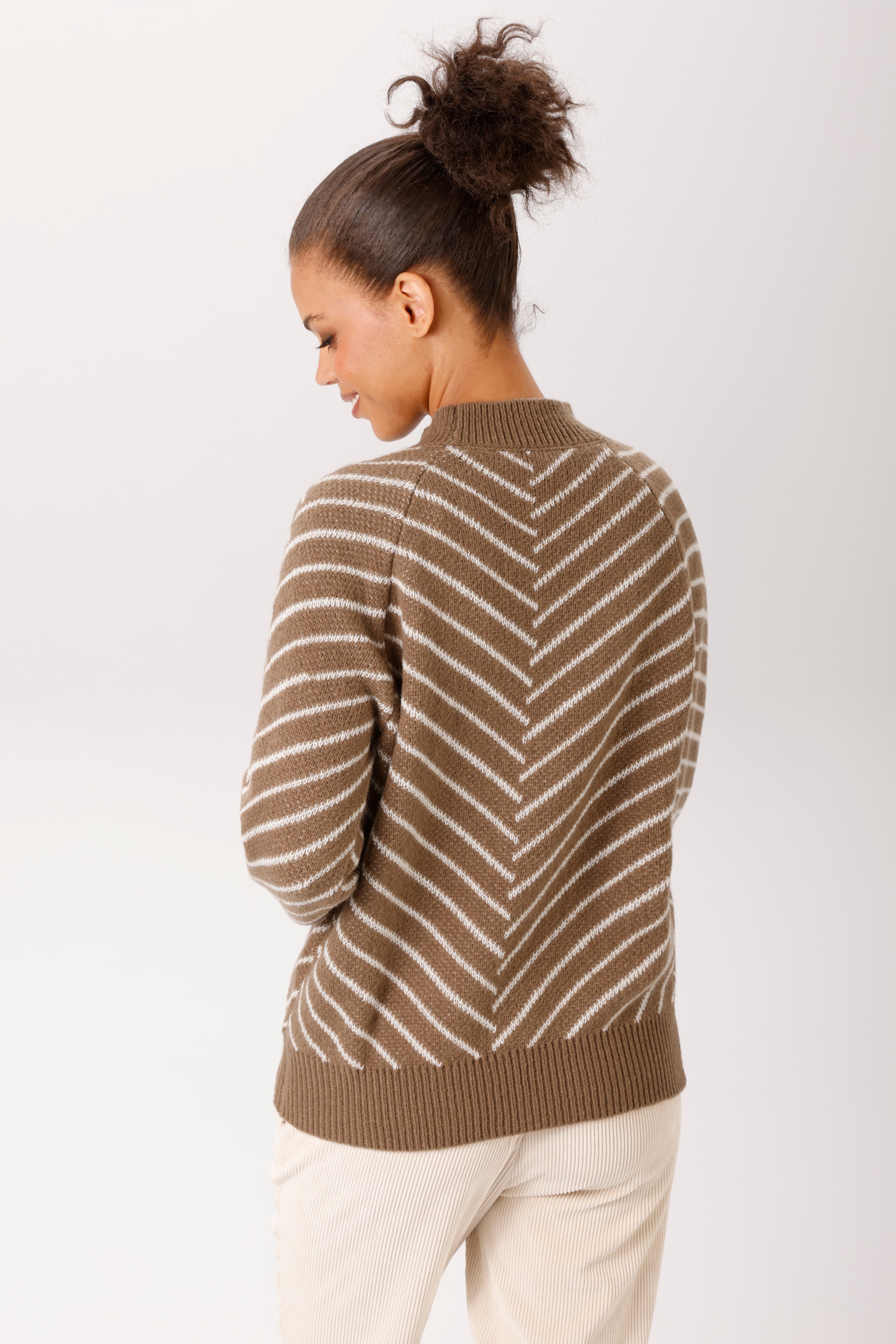 Aniston CASUAL Strickpullover im extravaganten Streifen-Dessin - NEUE KOLLEKTION
