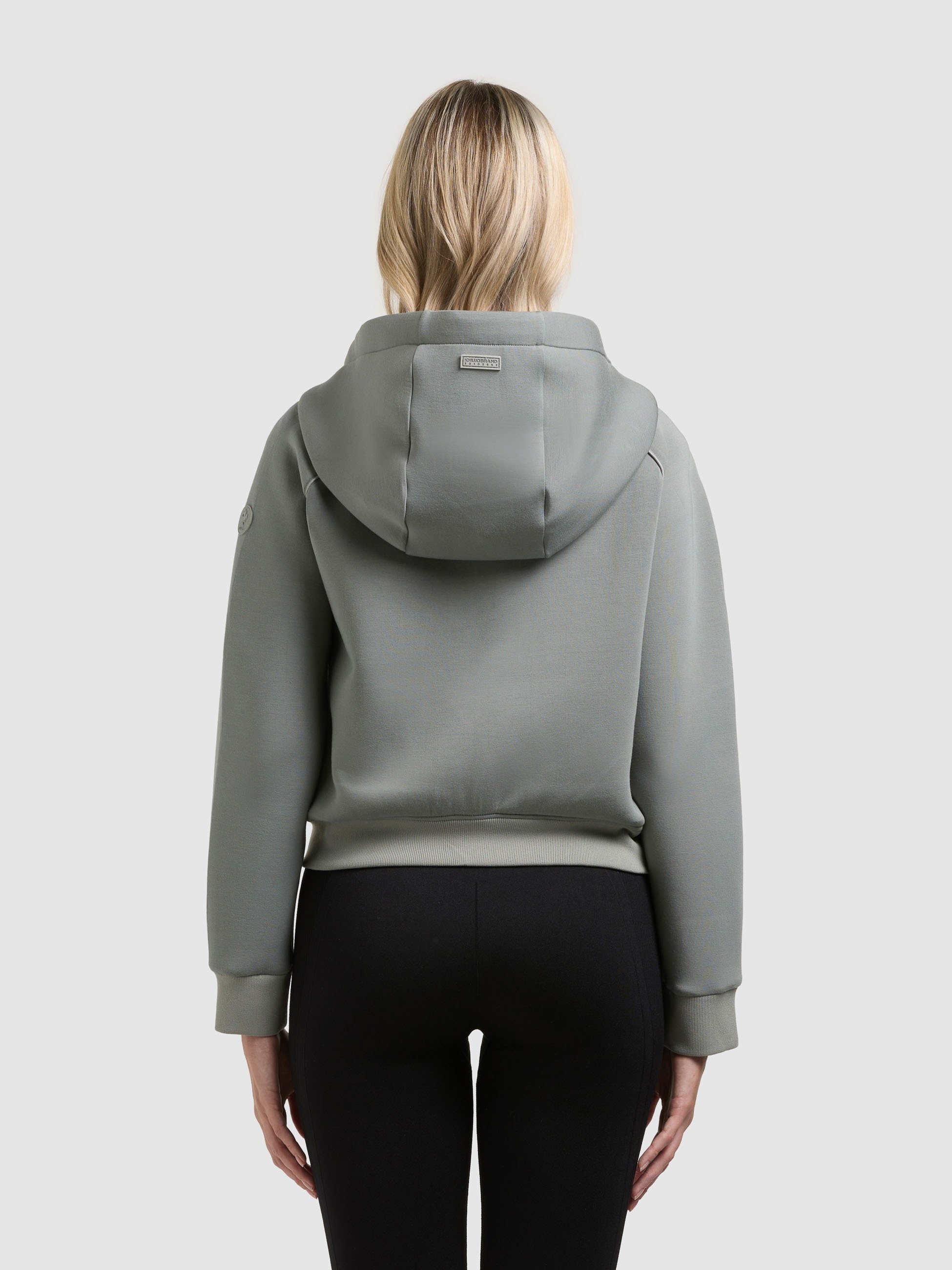 Steppjacke KHUJO "MALAYA", Damen, Gr. XL, cloud grün, Web, 100% Nylon, unifarben, Raglanärmel Rippbündchen, Jacken Steppjacke 3