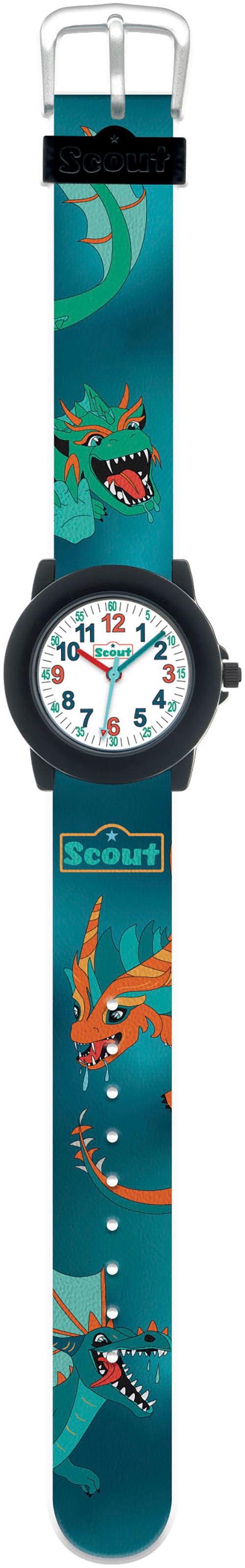 Scout Quarzuhr »Crystal«, Armbanduhr, Kinderuhr, Geschenkidee, Schulanfang, Jungen, Drachen