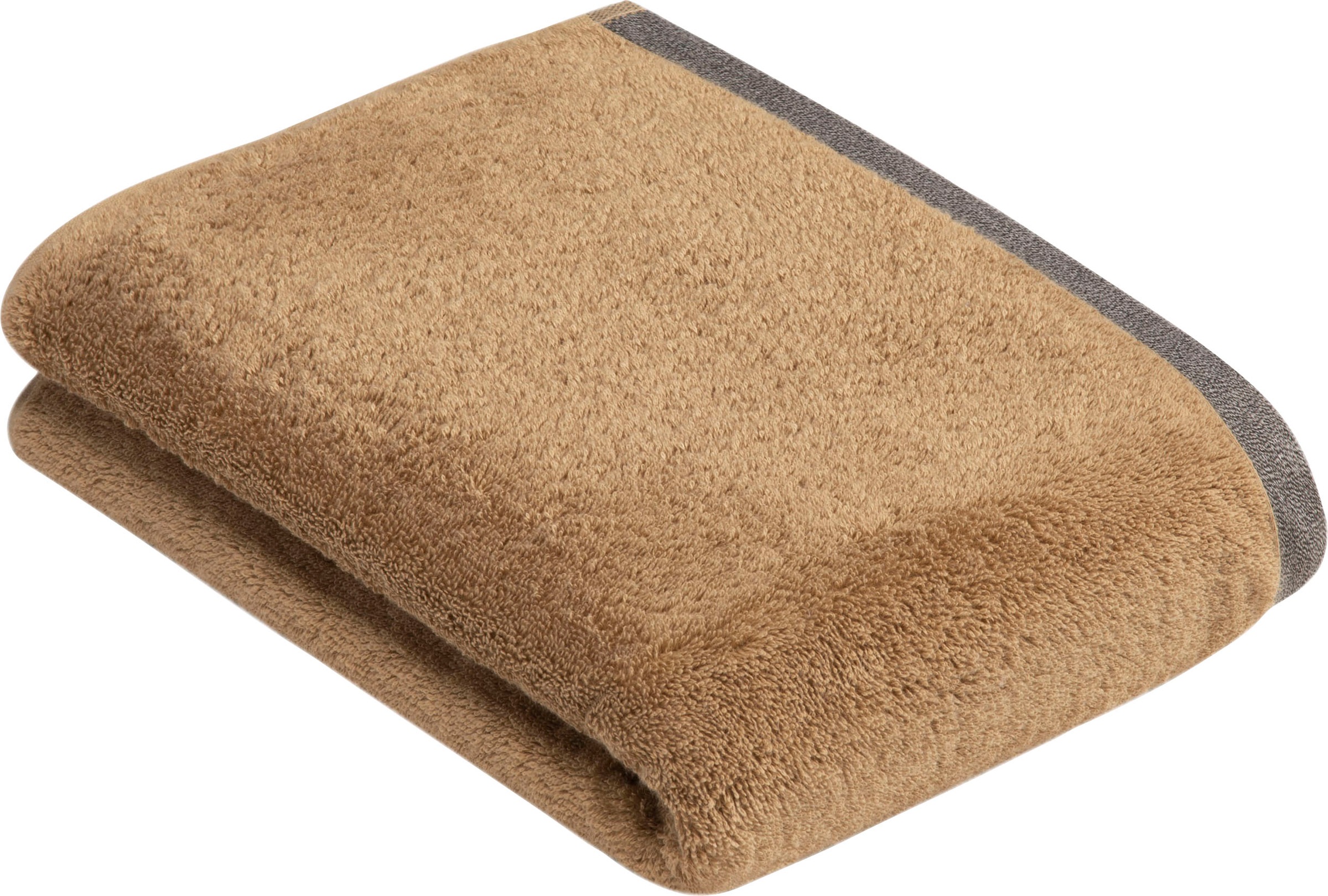 bugatti Badetuch "Prato" Uni Farben, mit melierter Optik im Saum günstig online kaufen