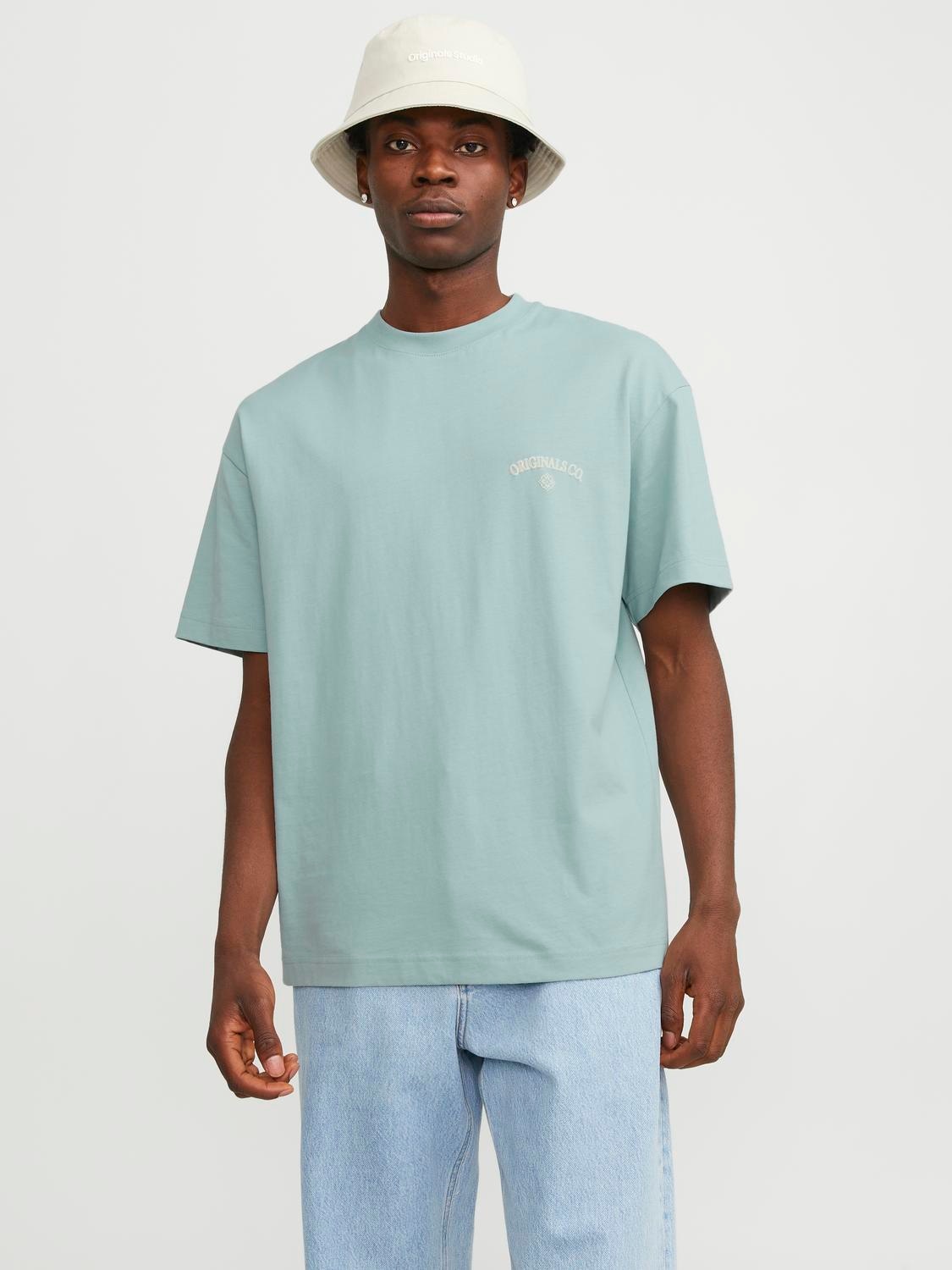 Jack & Jones Oversize-Shirt "JORSANTORINI BACK TEE SS CREW NECK SN"