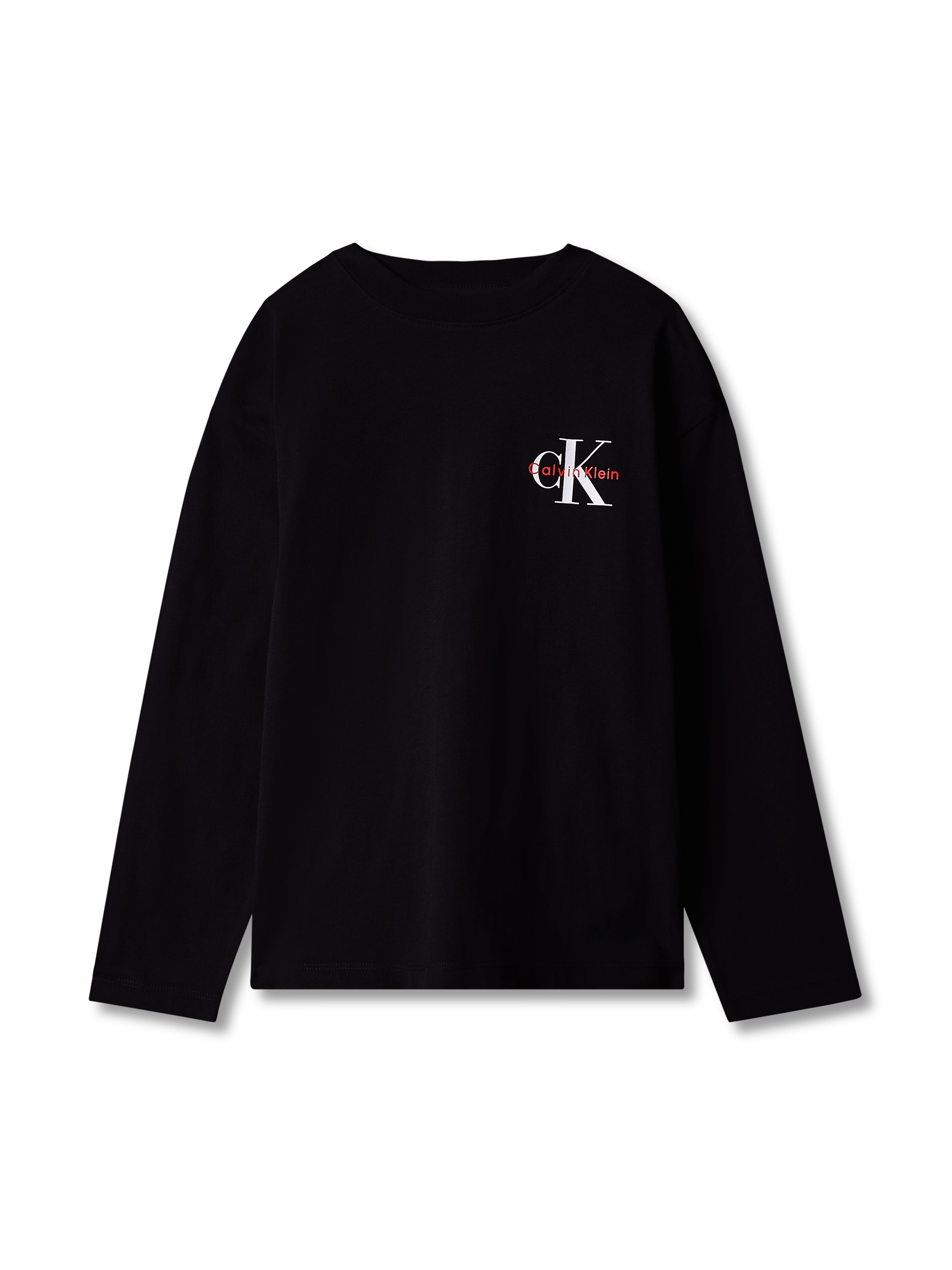 Calvin Klein Jeans Langarmshirt "SMALL CHEST MONOLOGO LS T-SHIRT" Regular fit mit Logoschriftzug