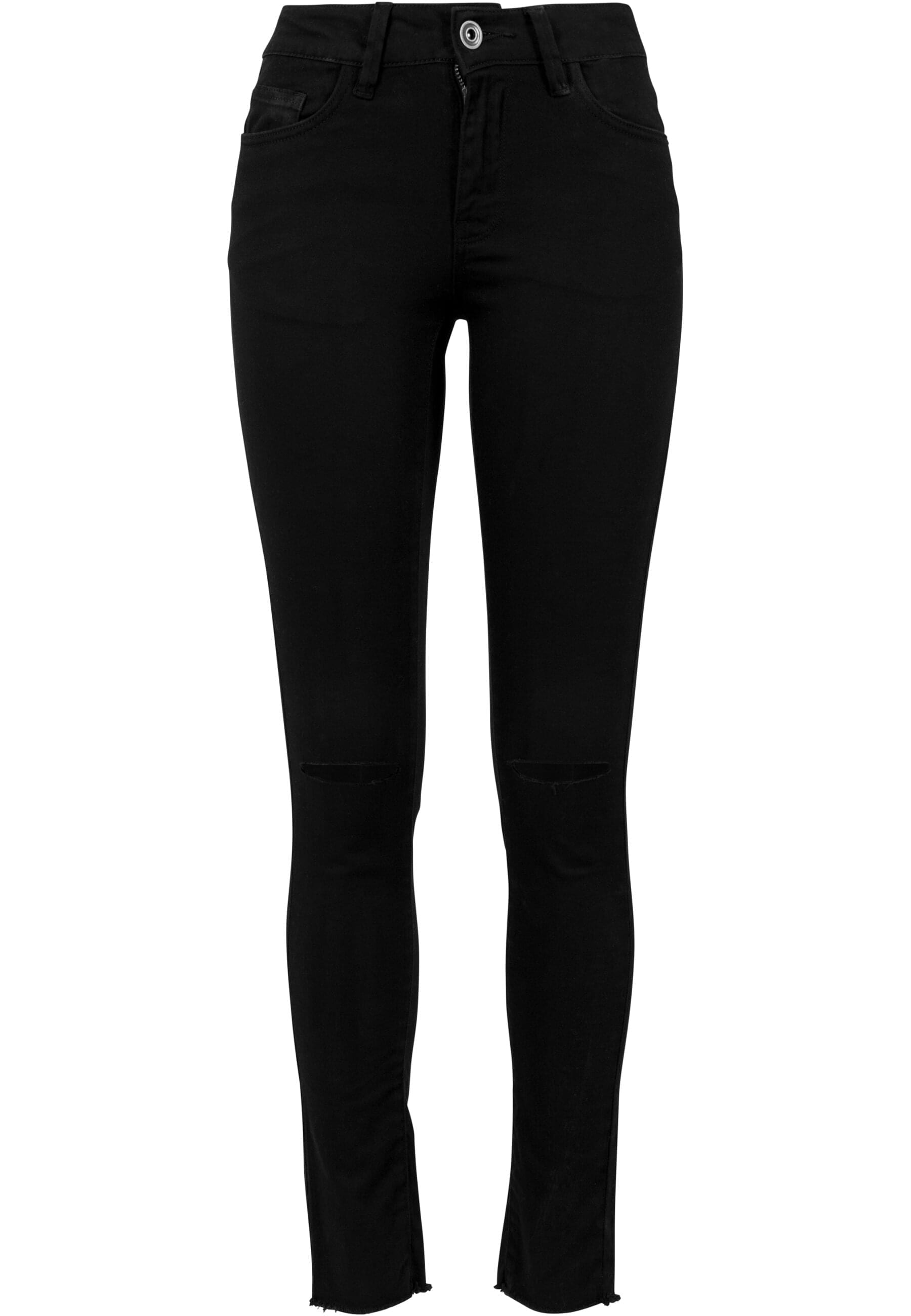 URBAN CLASSICS Stoffhose "Urban Classics Damen Ladies Cut Knee Pants", (1 tlg.)