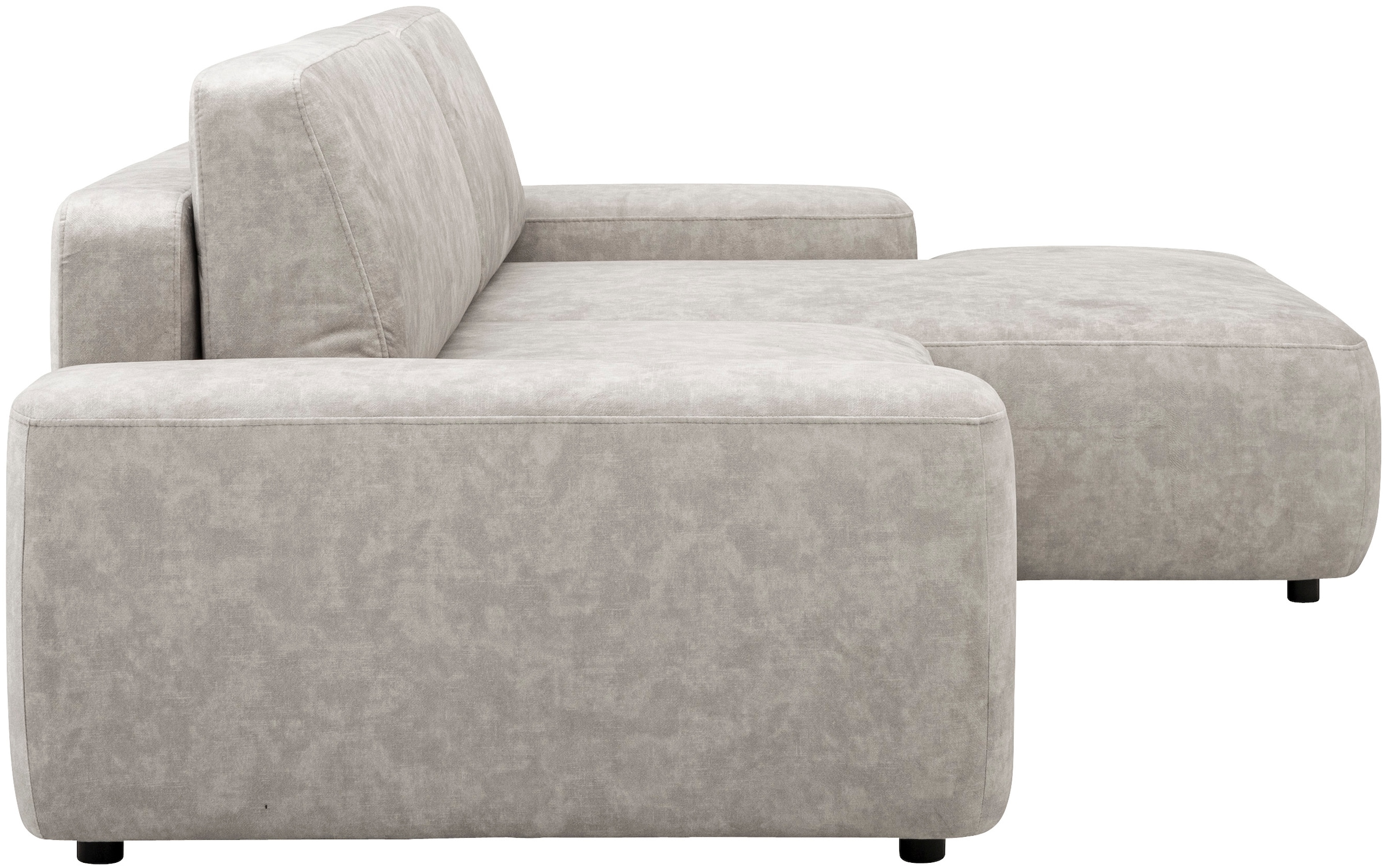 INOSIGN Ecksofa »TORGE (264cm), Schlafsofa in Cord, Samtvelours o Struktur fein, L-Form«, Schlaffunktion, Bettkasten, Liegefläche: 125/210 cm