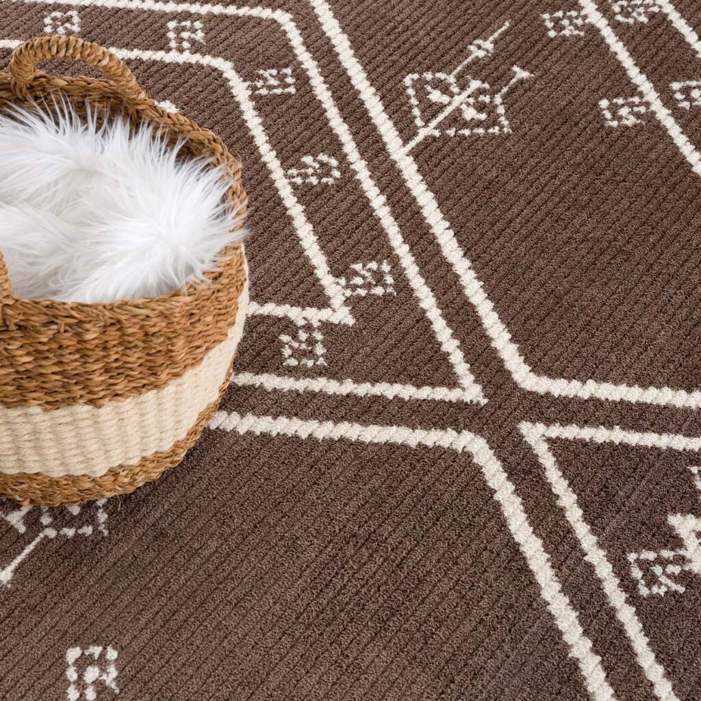 Carpet City Teppich »April 2291«, rechteckig, 10 mm Höhe, Läufer, weich durch Microfaser, Boho Ethno Look, Wohnzimmer