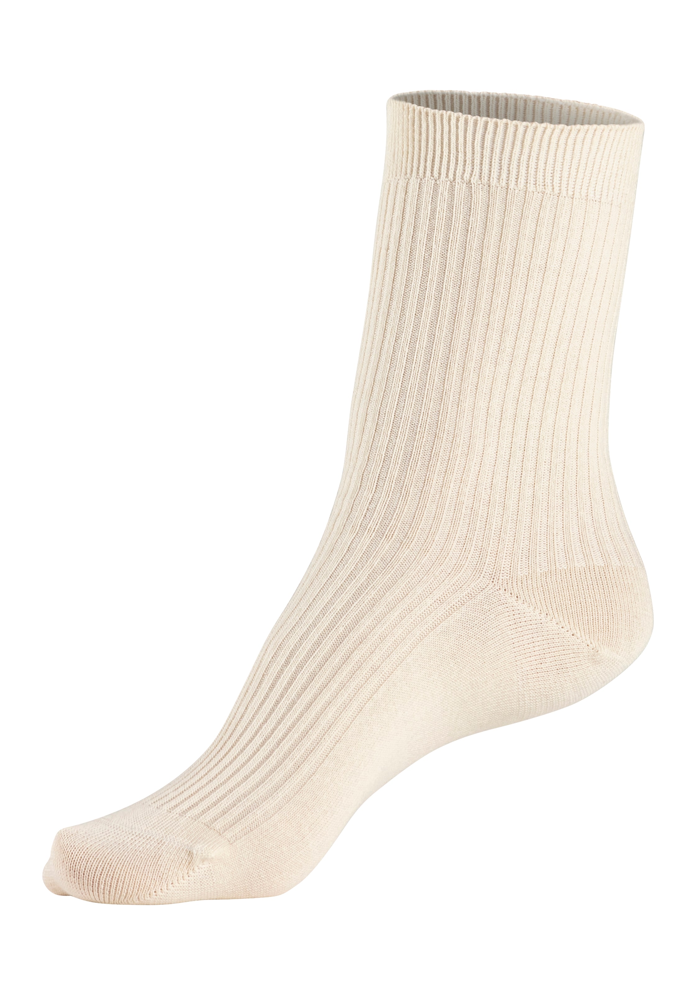 Lavana Basicsocken, (Packung, 5 Paar), mit feiner Rippe