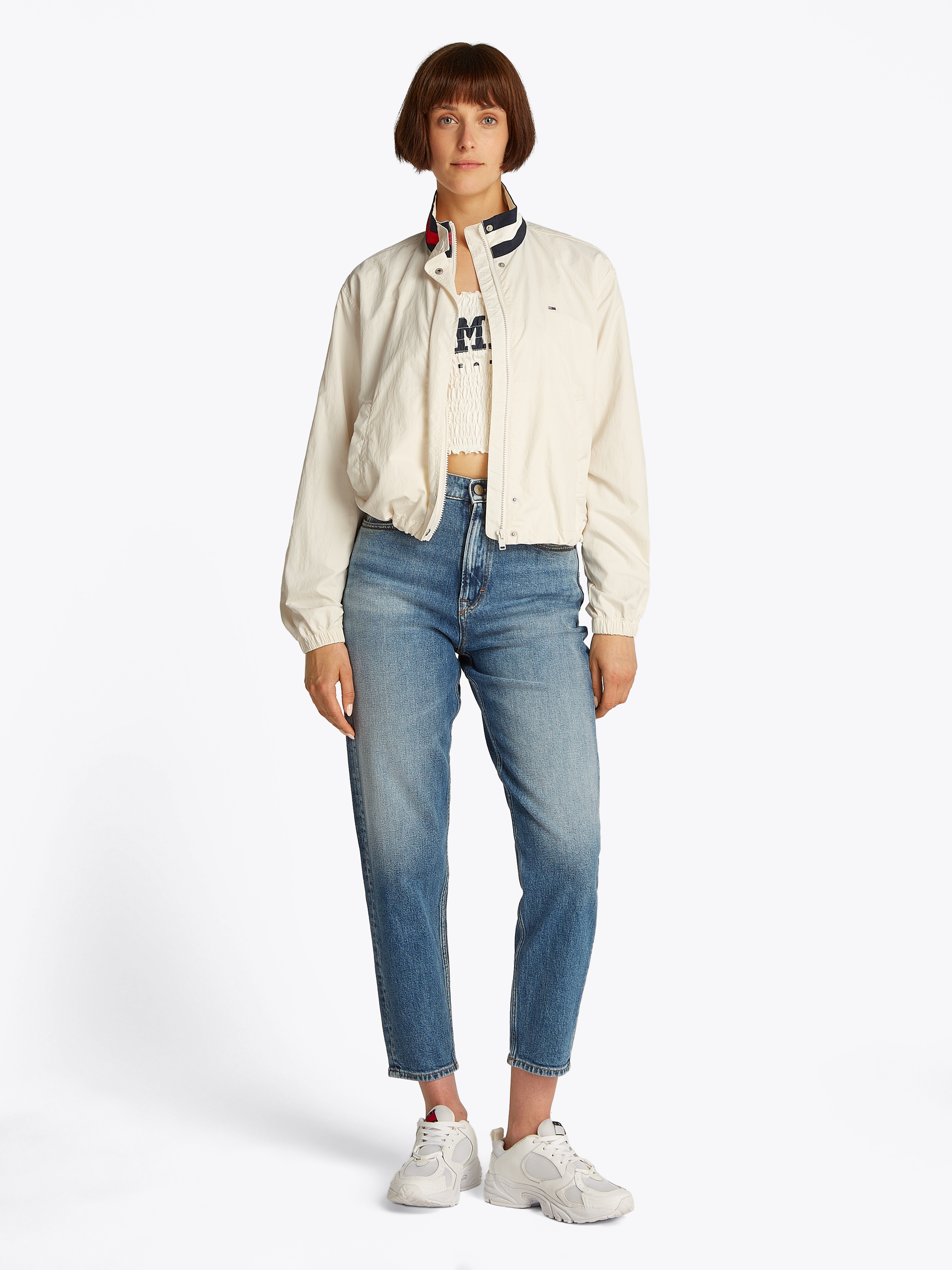 Thumbnail - Tommy Jeans Outdoorjacke "TJW ESSENTIAL JACKET EXT" mit kontrastfarbenem Einsatz