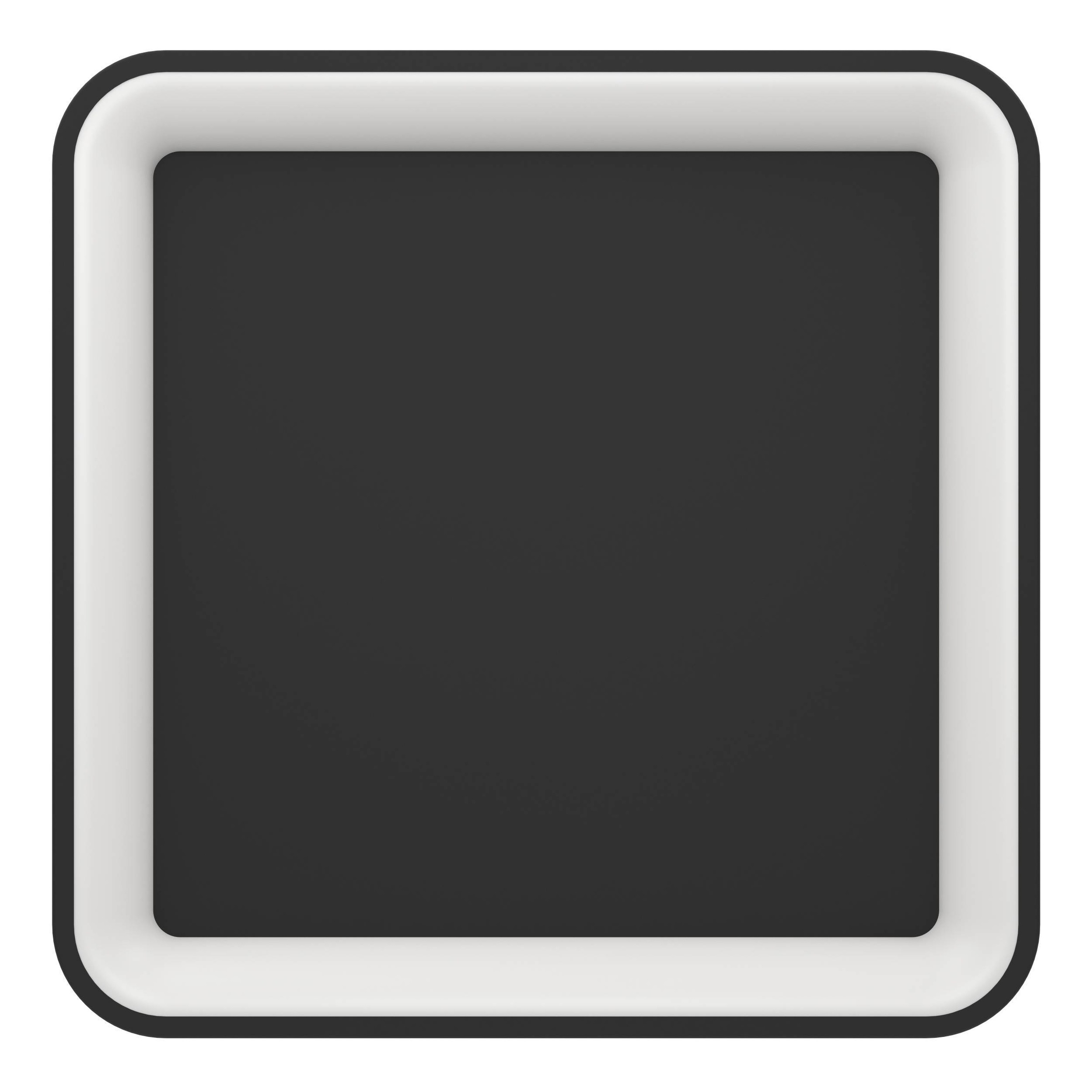 EGLO Deckenleuchte »Loretello Deckenlampe, Wohnzimmerlampe, Metall und Kunststoff, Lampe« LED-Modul 1 Stk. Kaltweiß | Neutralweiß | Warmweiß Wand-/Deckenleuchte - L35 x B35 x H7,5 cm - schwarz - 12W inkl.