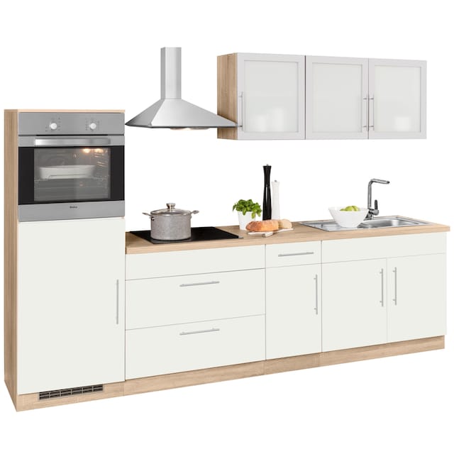 wiho Küchen Küchenzeile »Aachen«, ohne E-Geräte, Breite 290 cm kaufen | BAUR
