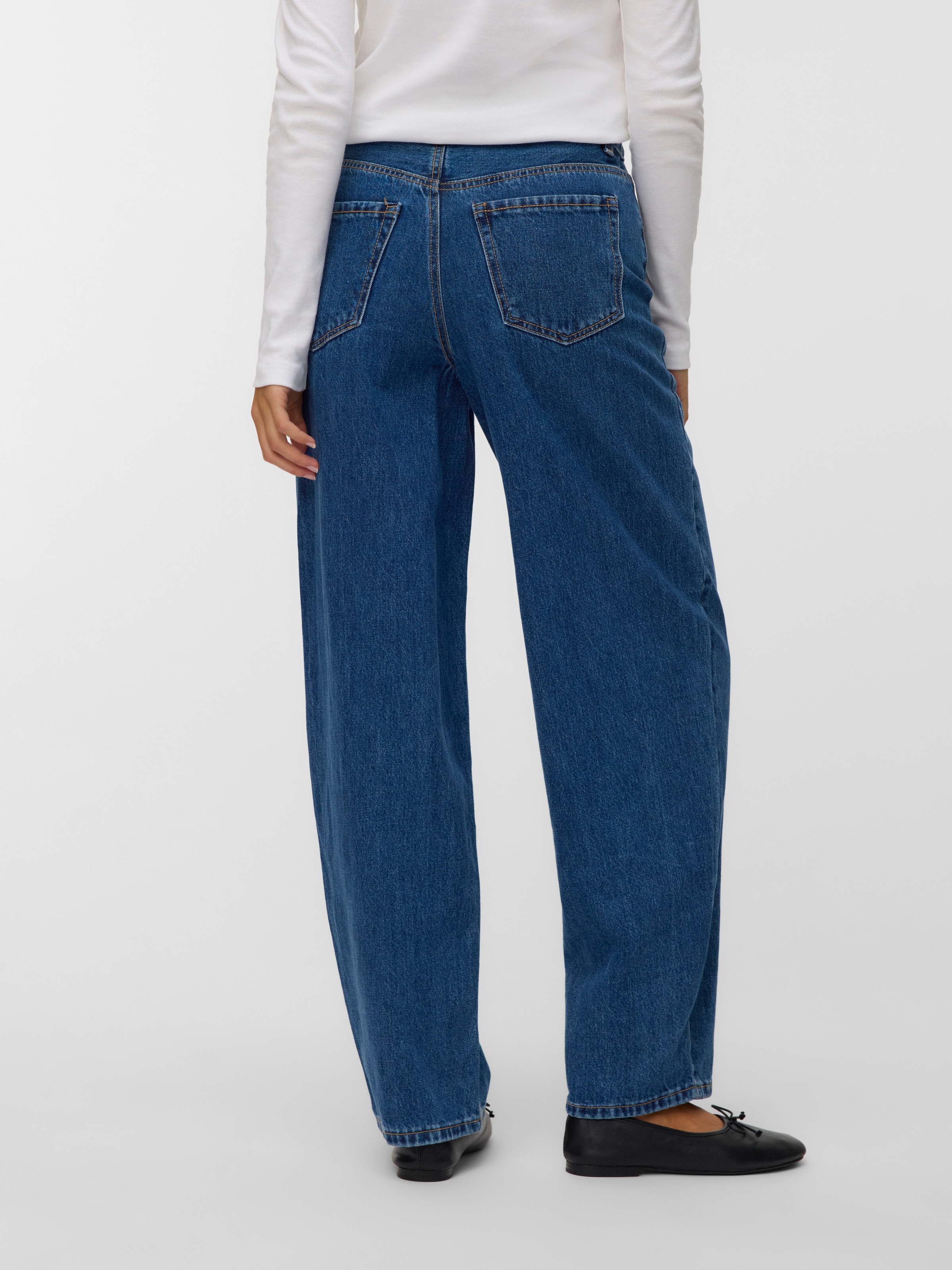 Vero Moda Mom-Jeans "VMBILLIE HR BARREL ANK JEANS LI3142 NOOS" günstig online kaufen