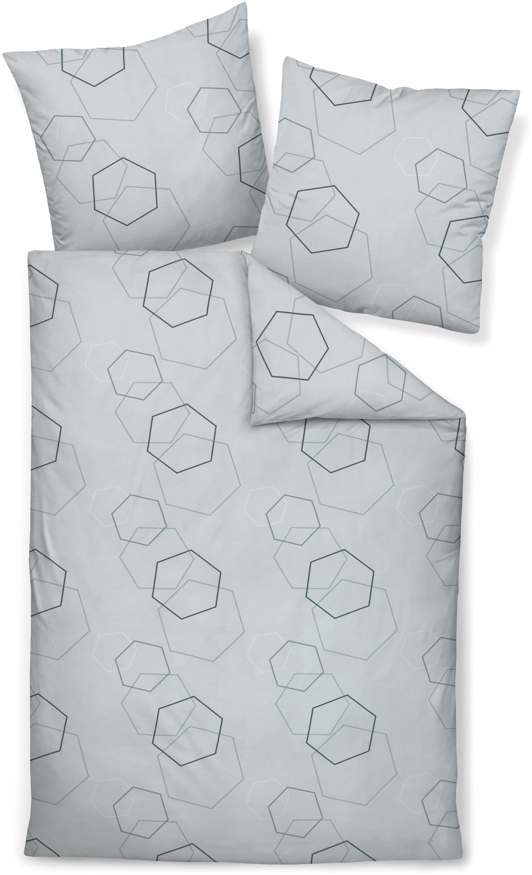 Janine Bettwäsche "J. D. 87114 07 155x200,80x80" mit Reißverschluss günstig online kaufen