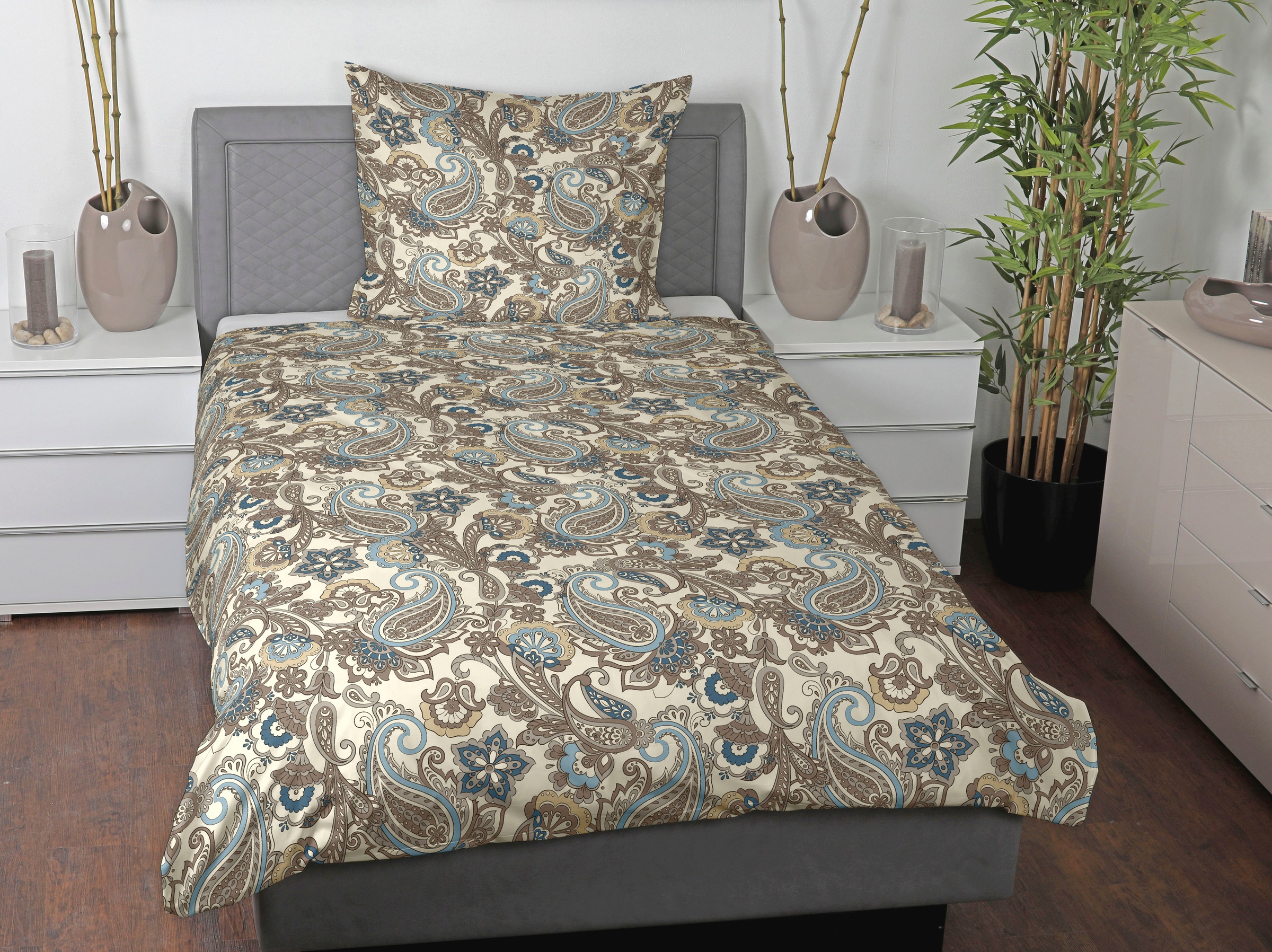 CASATEX Bettwäsche "Sali" 2 Stk. kleinfigürliches Paisleydessin günstig online kaufen