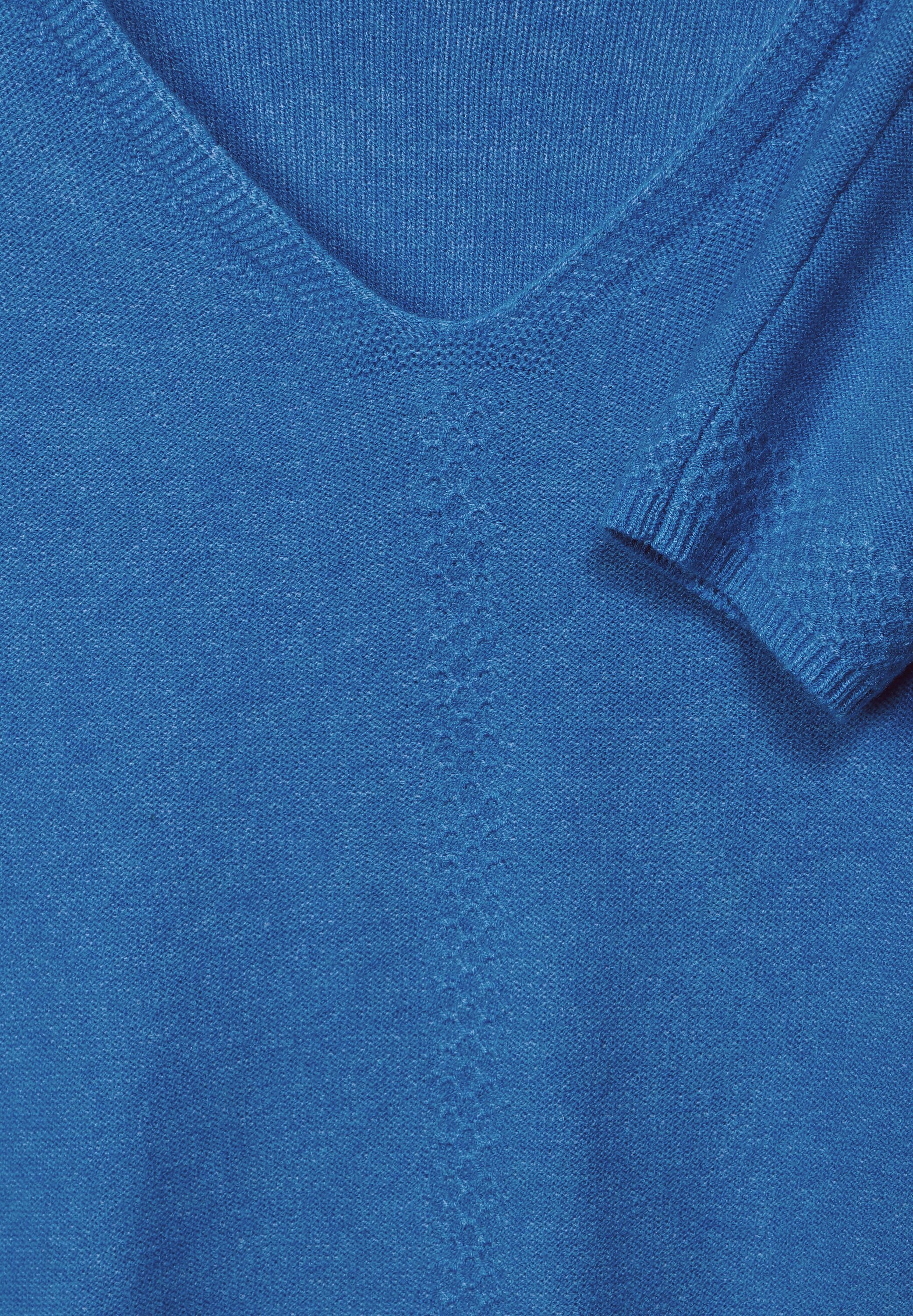 V-Ausschnitt-Pullover, ONE kaufen | Melange BAUR Optik in STREET