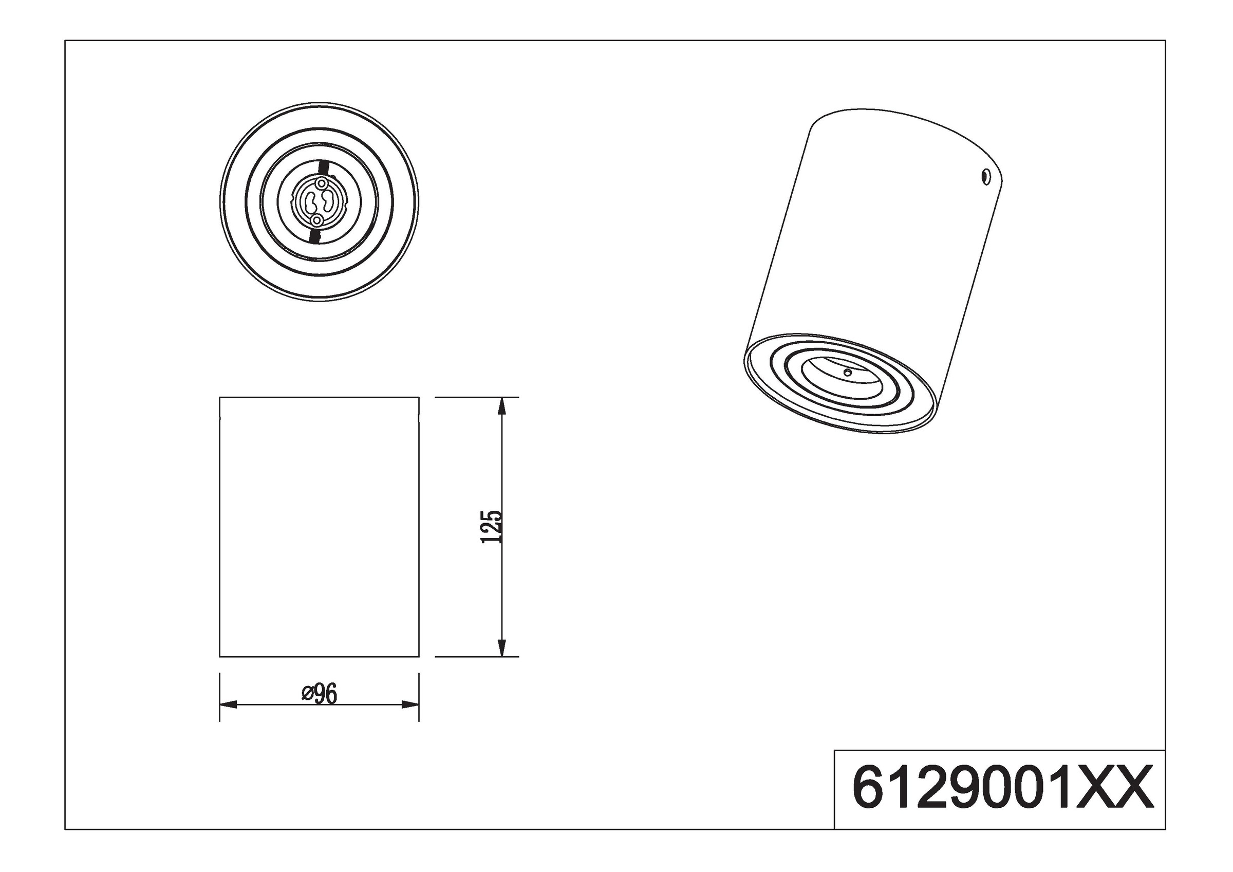 TRIO Leuchten Deckenleuchte »COOKIE, Deckenstrahler exkl 1xGU10 max 35W Lichtkegel schwenkbar«, 1 flammig, Leuchtmittel GU10 | Leuchtmittel wechselbar, GU10 Strahler einflammig Leuchtmittel wechselbar Aufbauspot Flur Küche