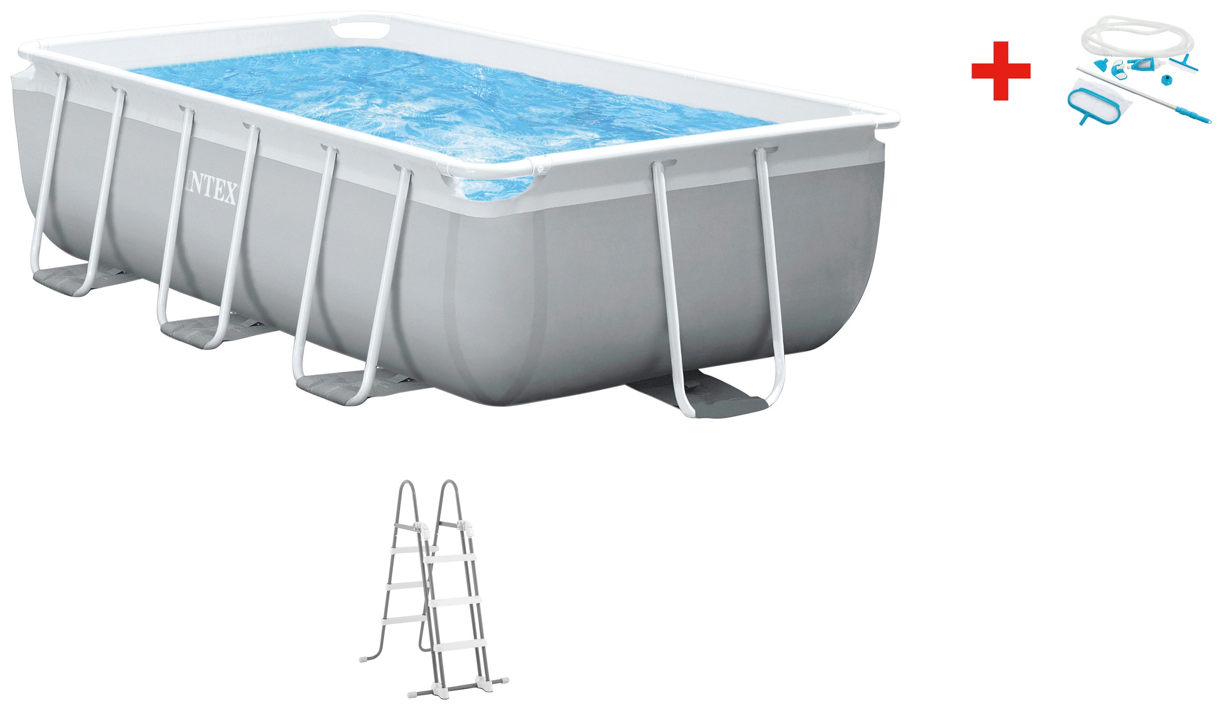 Rechteckpool »»Framepool« 300x175x80 cm«, (Set), inkl. hochwertigem Intex...