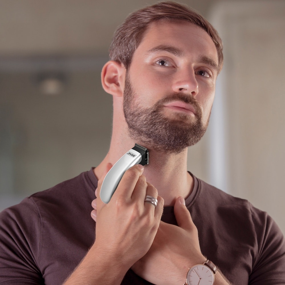 Wahl Haar- und Bartschneider »Home Pro Deluxe Combo« 10 Aufsätze Einstellbarer Verstellhebel, Batteriebetriebener Mini-Trimmer