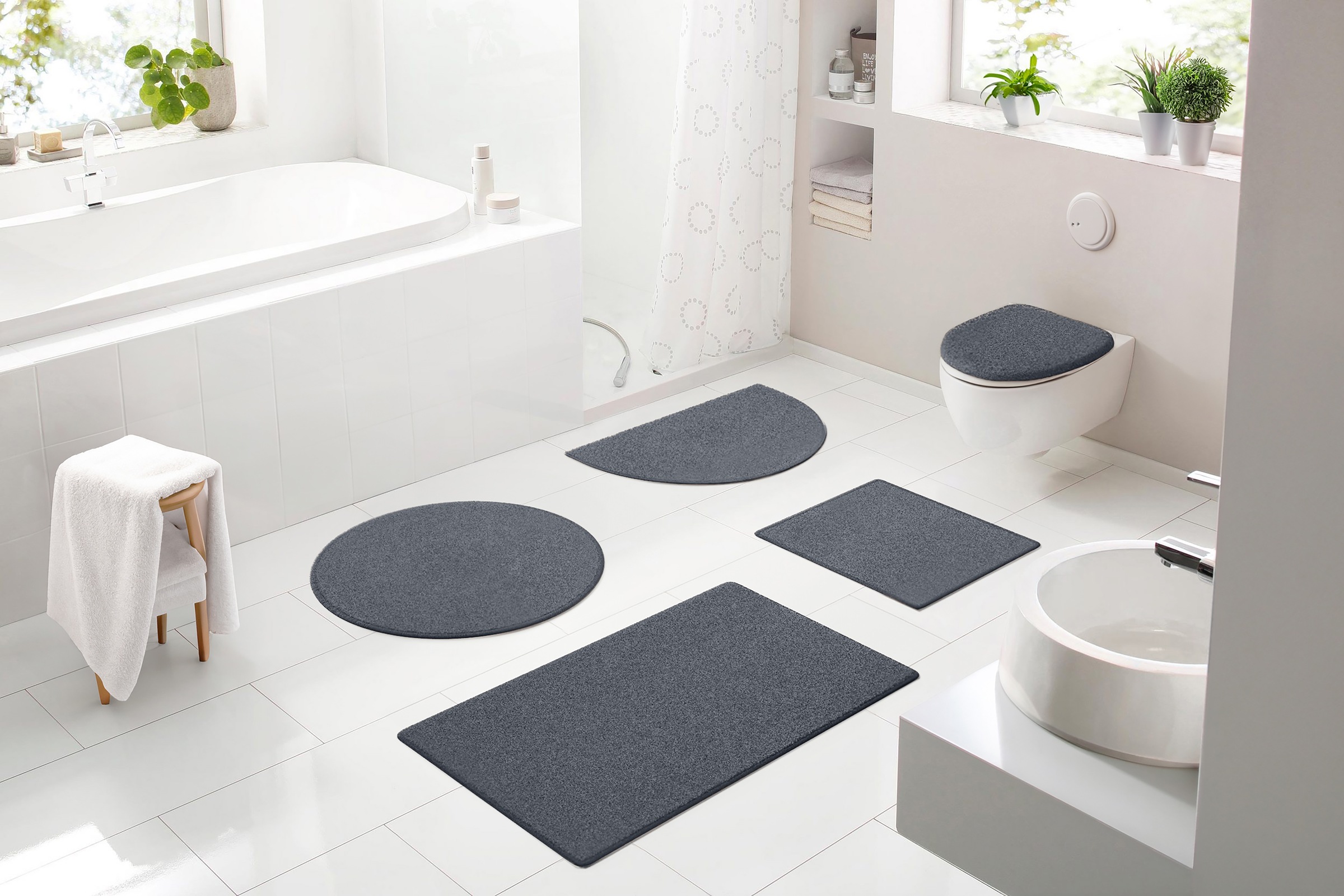 Bruno Banani Badematte "Danny" Höhe 20 mm rutschhemmend beschichtet schnell günstig online kaufen