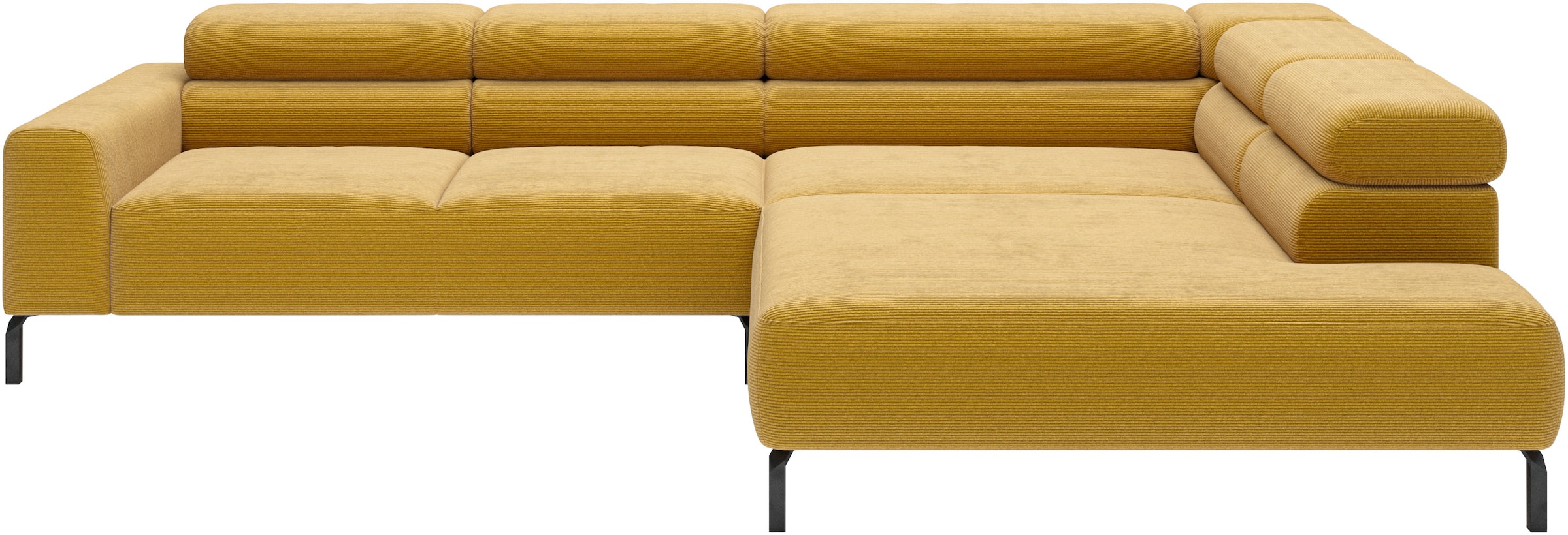 Home affaire Ecksofa "Antonelli, L-Form, incl. Kopfteilverstellung, Breite 312 cm" wahlweise elektrische Sitztiefenverstellung