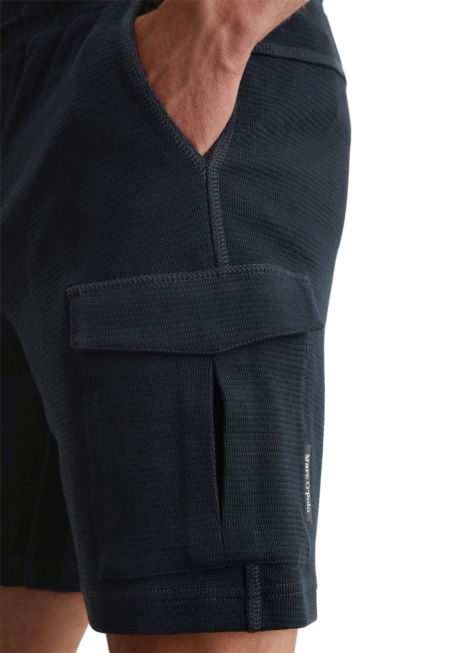 Marc O'Polo Shorts »aus Bio-Baumwolle mit Struktur«