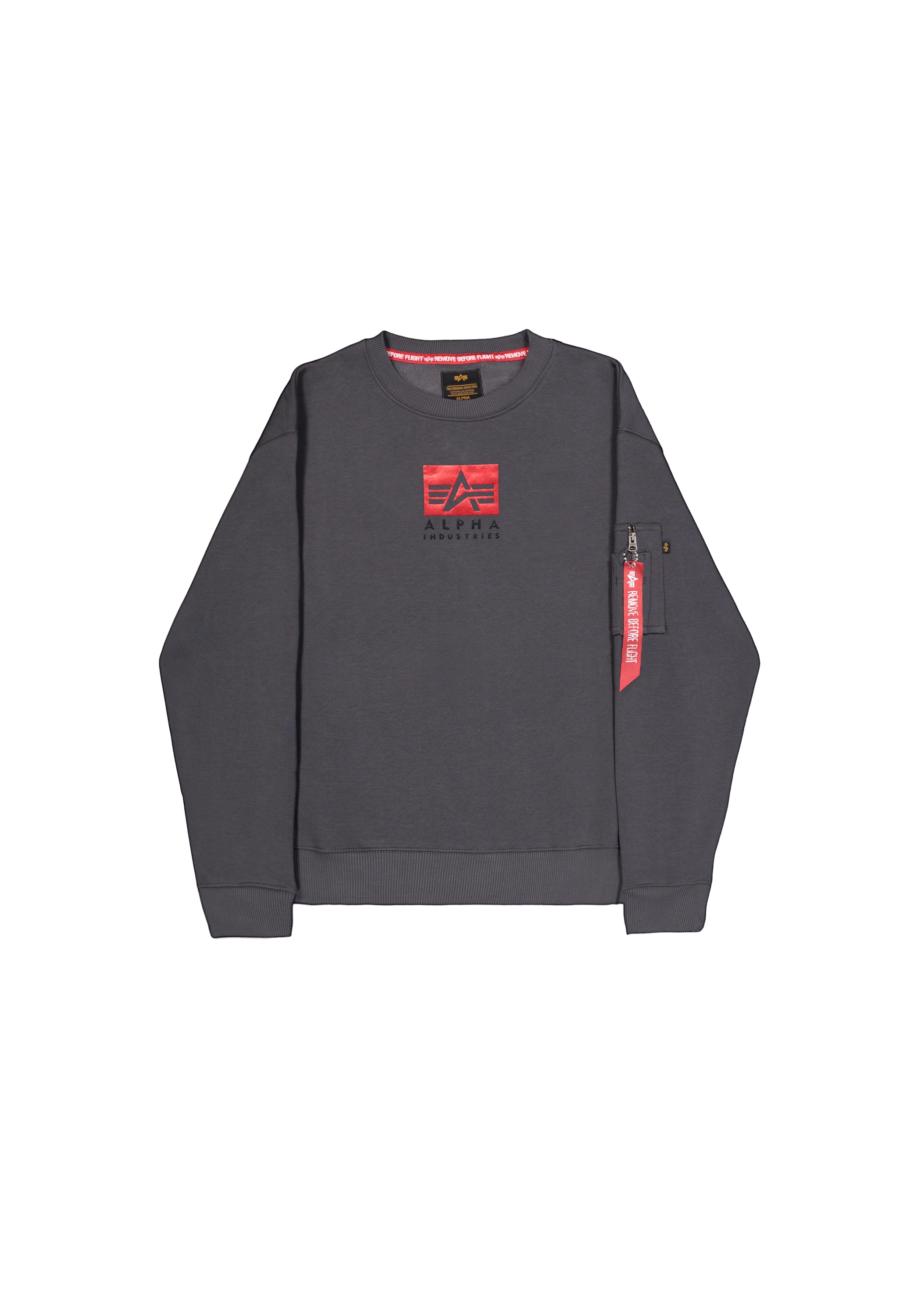 Alpha Industries Sweater "Alpha Industries Men - Sweatshirts Satin Logo Swe günstig online kaufen