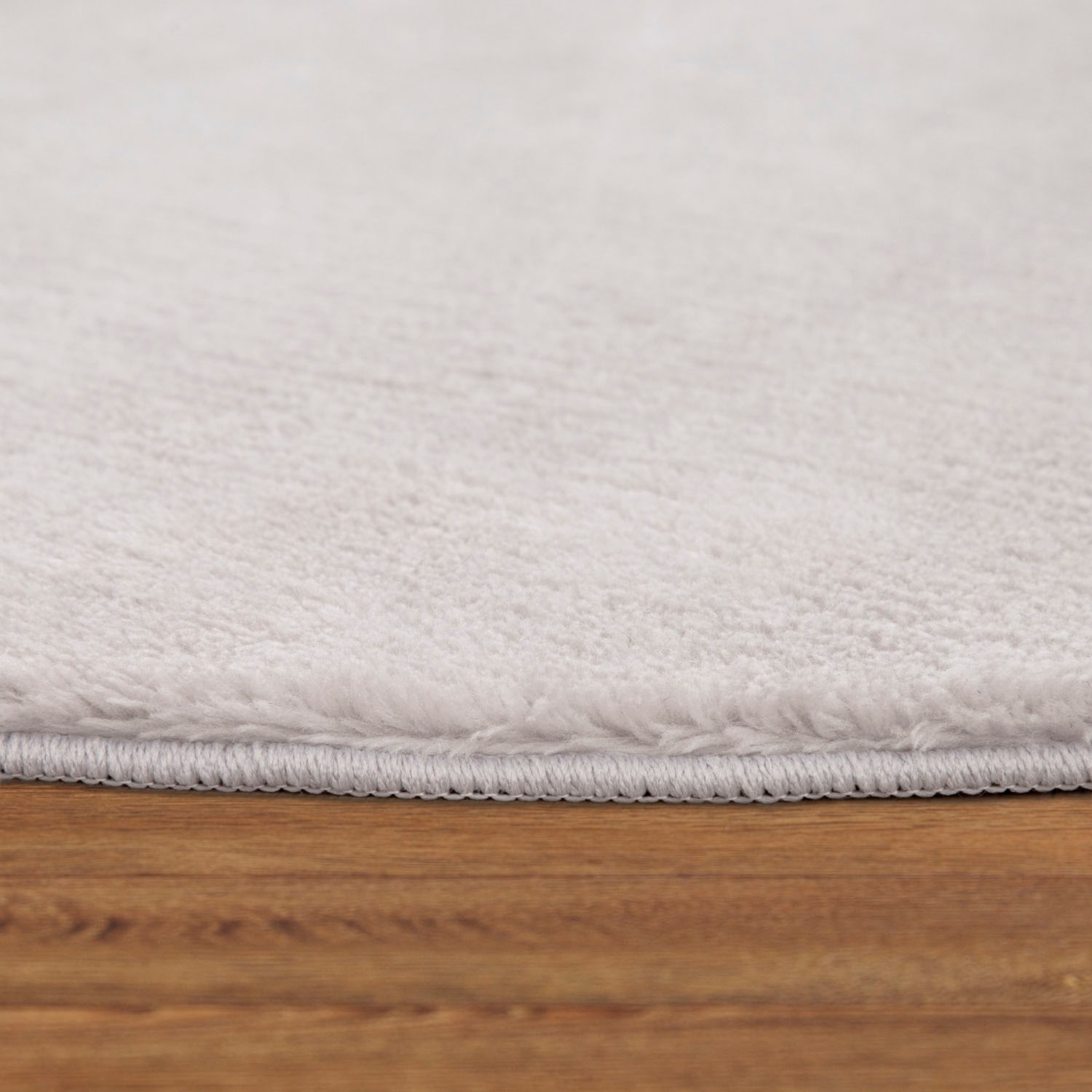 Thumbnail - Paco Home Teppich "Cadiz 630" rund 14 mm Höhe Kurzflor, Uni-Farben, besonders weich, waschbar, Wohnzimmer