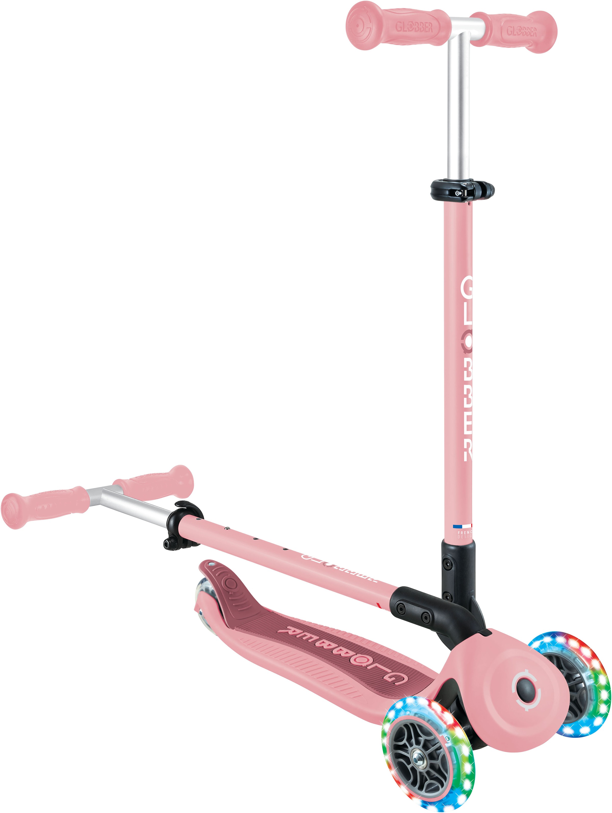 Globber Tretroller »GO-UP ACTIVE LIGHTS 360, mit Leuchtrollen« Aufsitzrad, Laufrad und Scooter