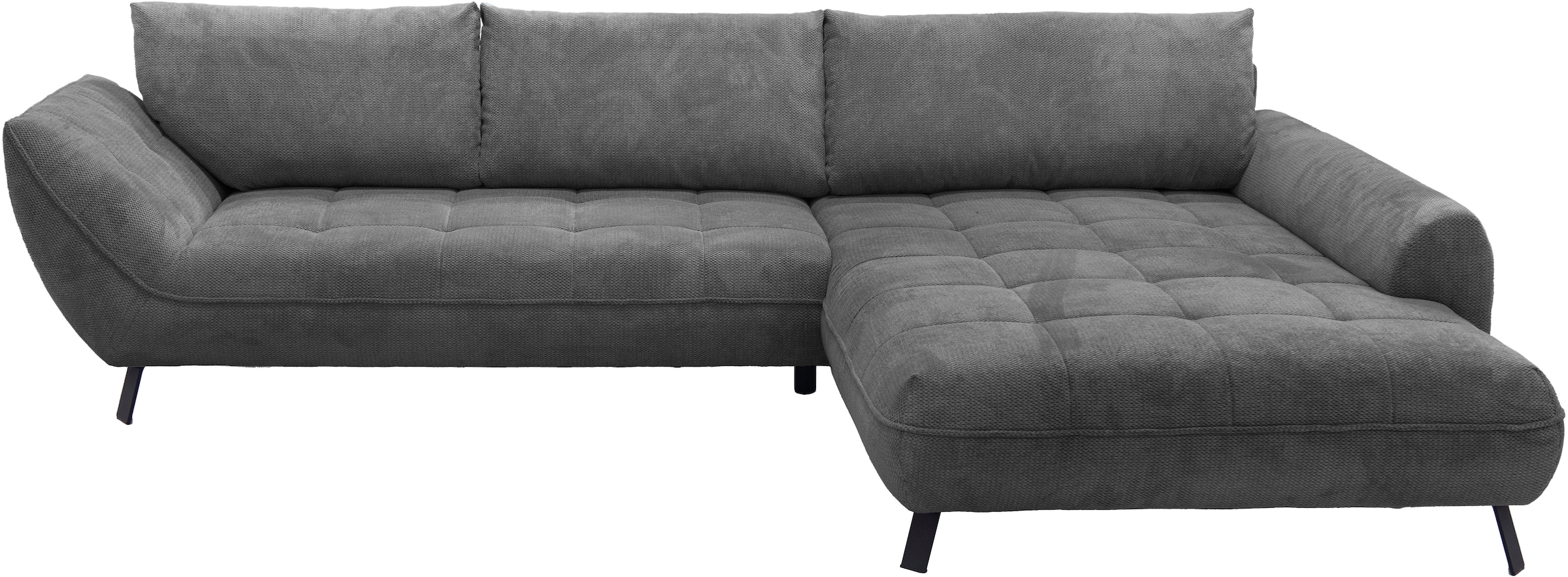 exxpo - sofa fashion Ecksofa »Biarritz modern und elegantes Mega Sofa mit tollem Sitzkomfort, L-Form«, XXL– Longchair Ecke in hochwertiger Verarbeitung, Stellmaße 324x203cm