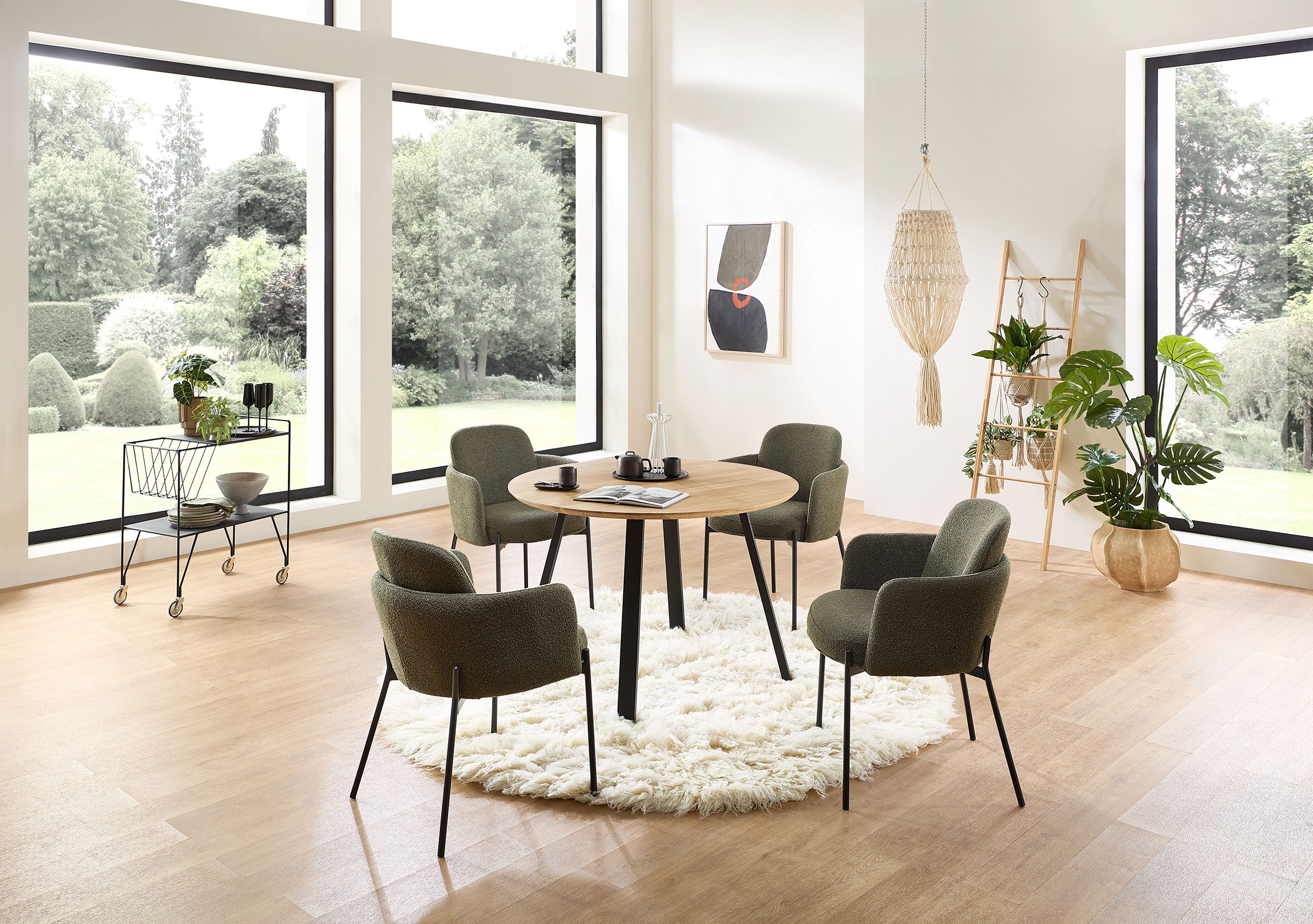 Stolkom Armlehnstuhl »Flora BxHxT 61x84x63 cm« (Set) 2 Stk.Breite 61cm, Federkern im Sitz