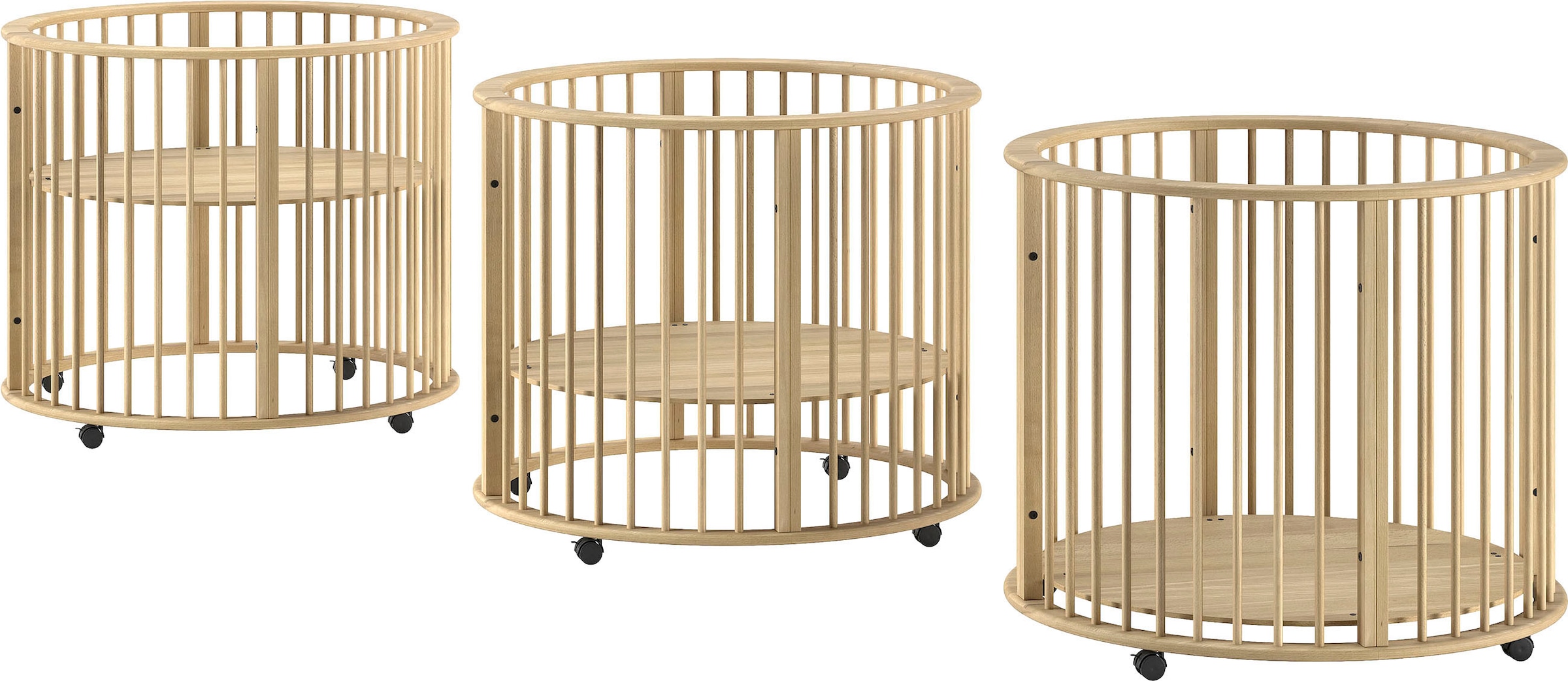 Vipack Laufgitter »Dino auf Rollen mit 2 Bremsen, universell einsetzbar, Made in Europe« bis 15 kg hochwertig verarbeitet, Buche massiv, verschiedene Farben erhältlich