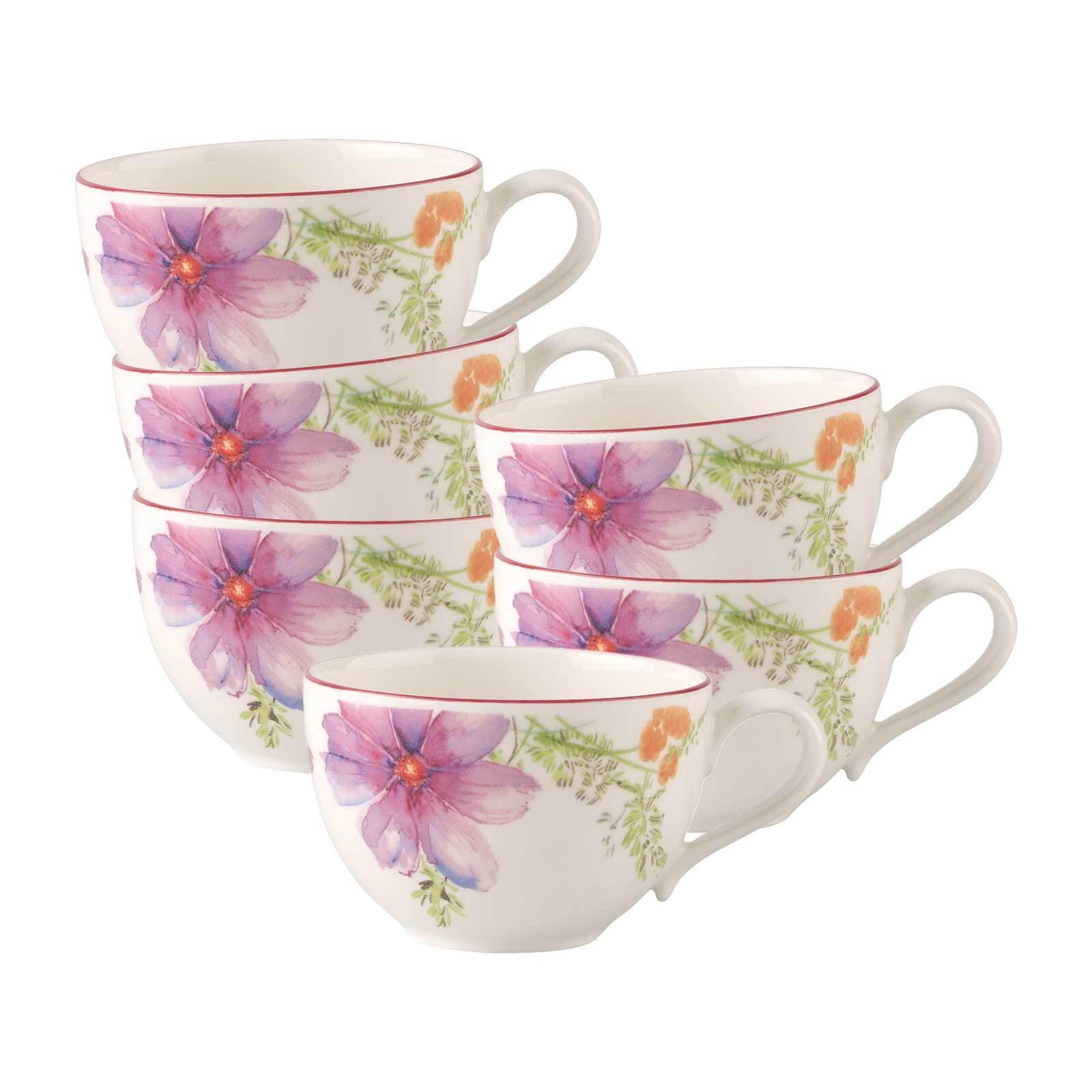 Villeroy & Boch Tasse "Frühstückstassen Mariefleur Basic 290 ml 6er Set bun günstig online kaufen
