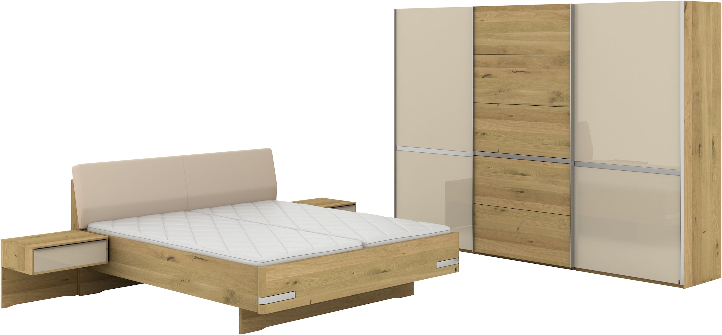 Musterring Schlafzimmer-Set "Savona, Kleiderschrank, Bett & Nachtkommoden, günstig online kaufen