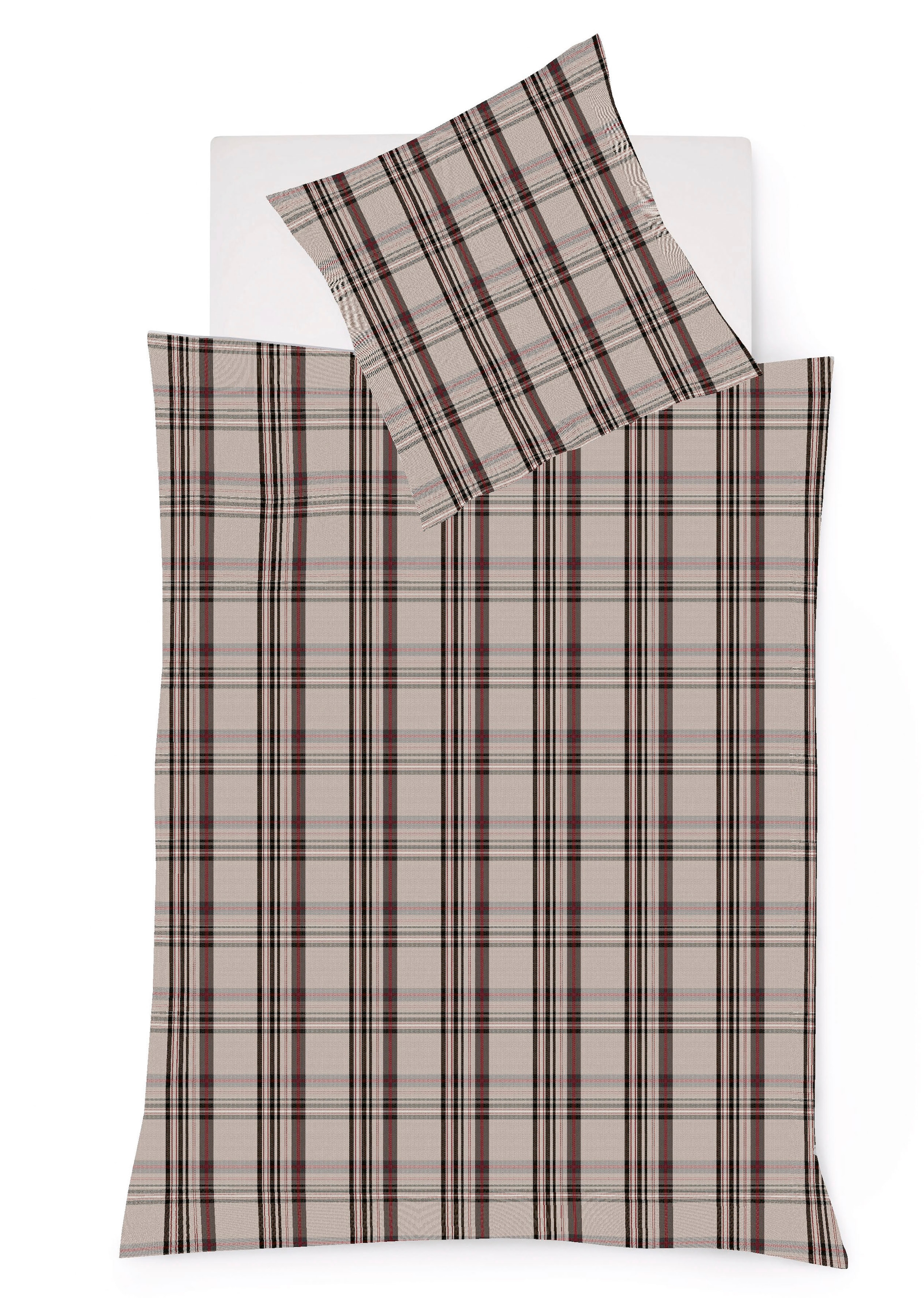 fleuresse Bettwäsche "Lech 4310" 2 tlg. Edelflanell, Baumwolle, in Gr. 135x günstig online kaufen