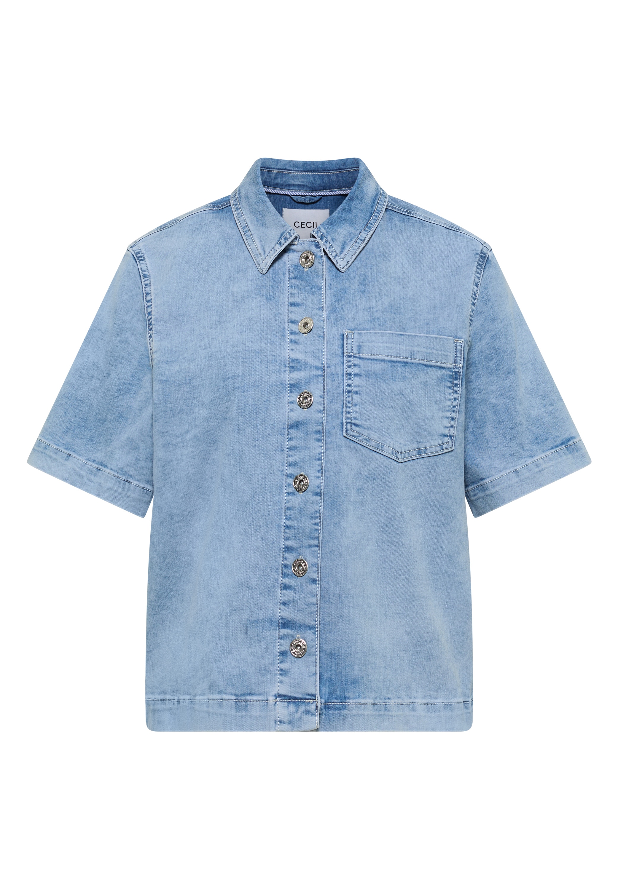 Cecil Jeansjacke ohne Kapuze in Denim-Optik