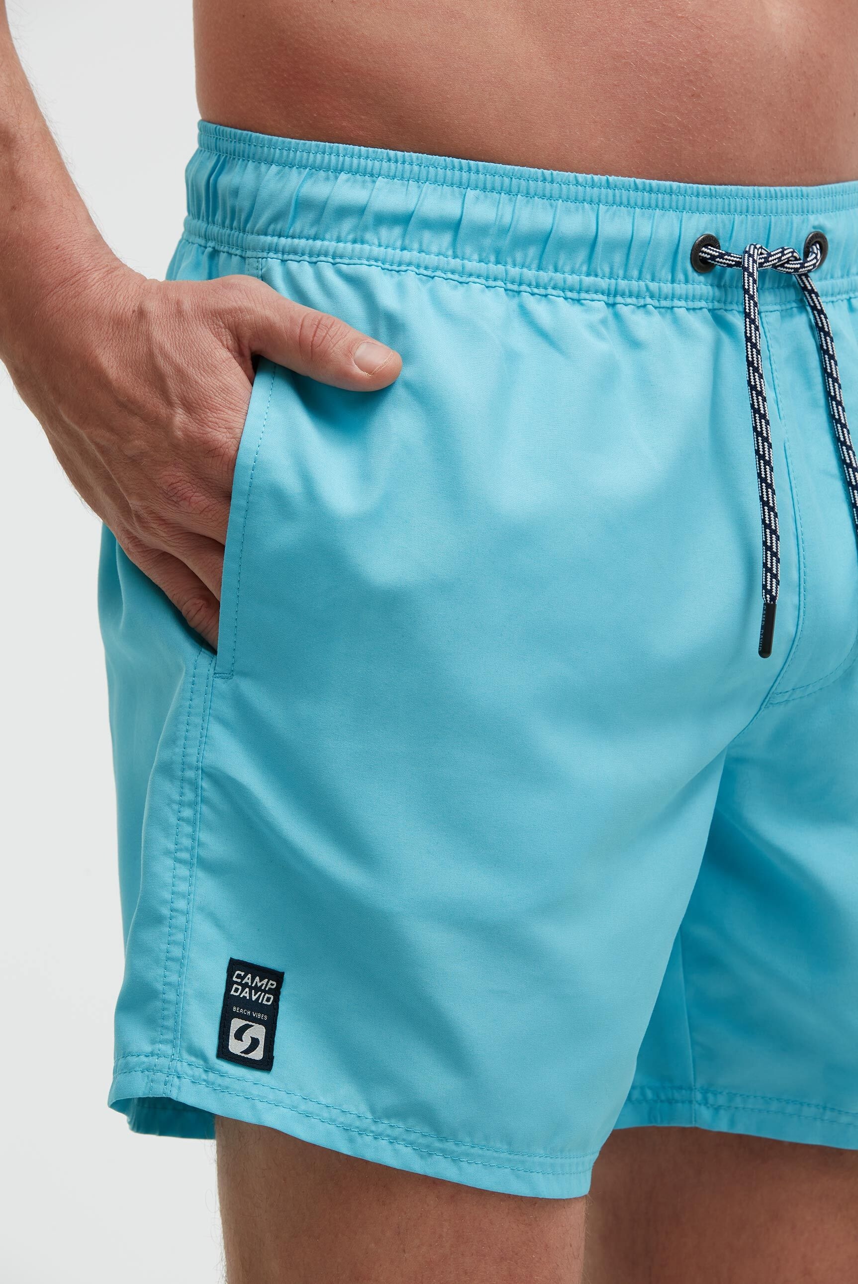 CAMP DAVID Badeshorts mit Einschubtaschen & einer Gesäßtasche