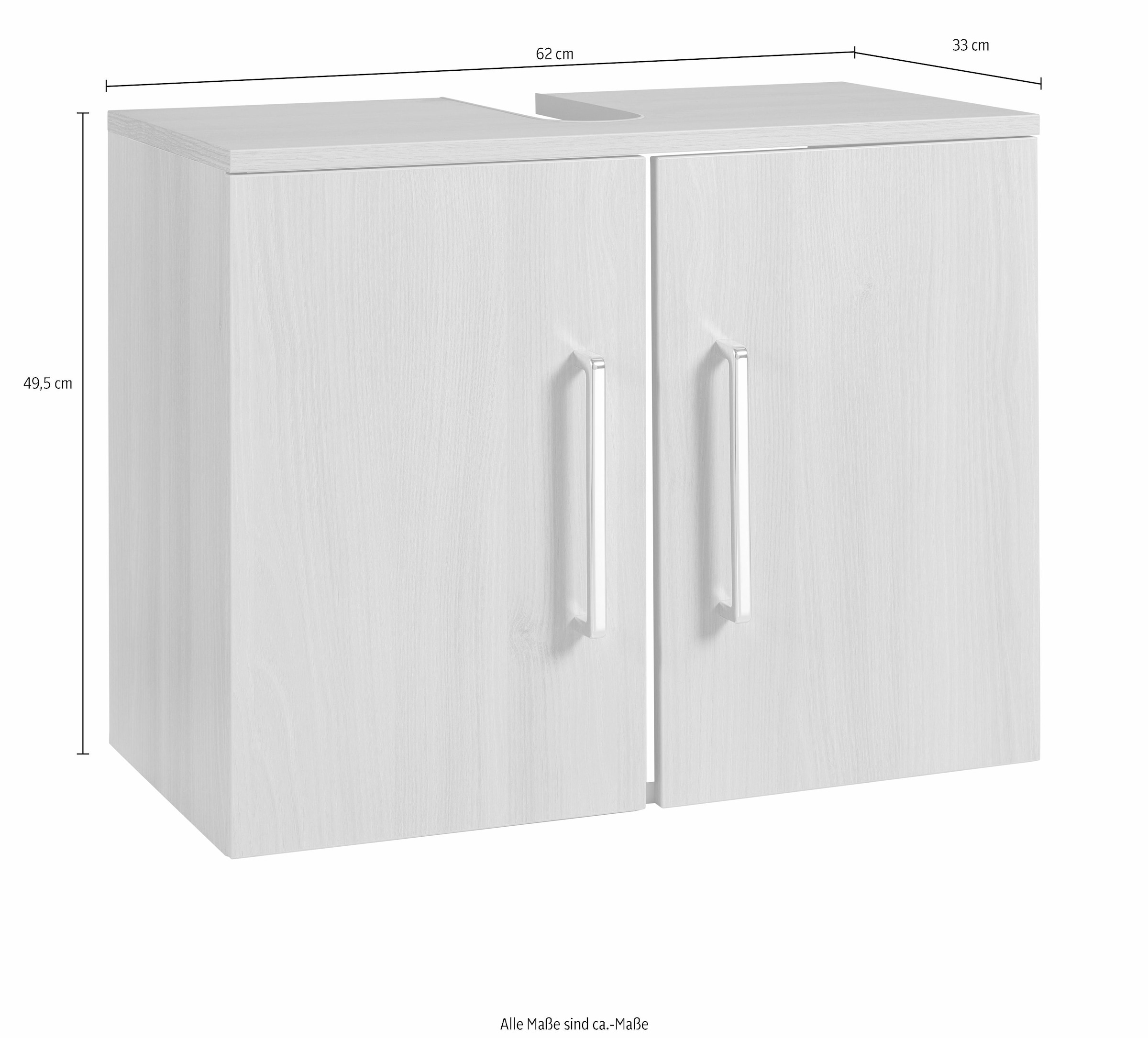 OPTIFIT Waschbeckenunterschrank »Napoli«, Soft-Close-Funktion, Breite 62 cm