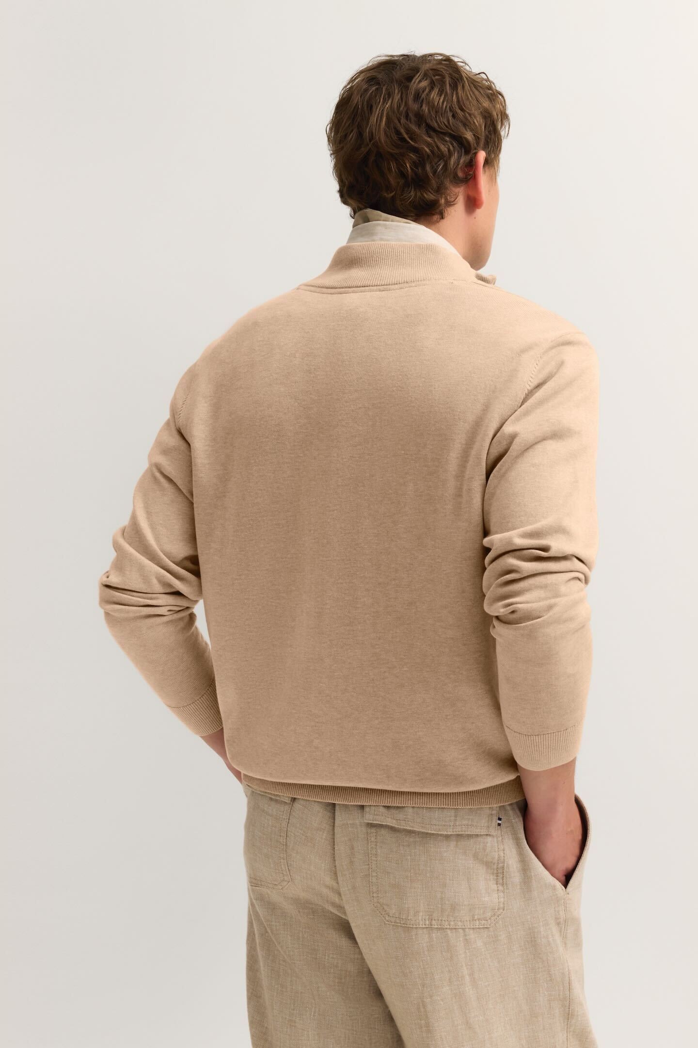 bugatti Troyer "Regular Fit" aus Baumwolle mit Stehkragen günstig online kaufen