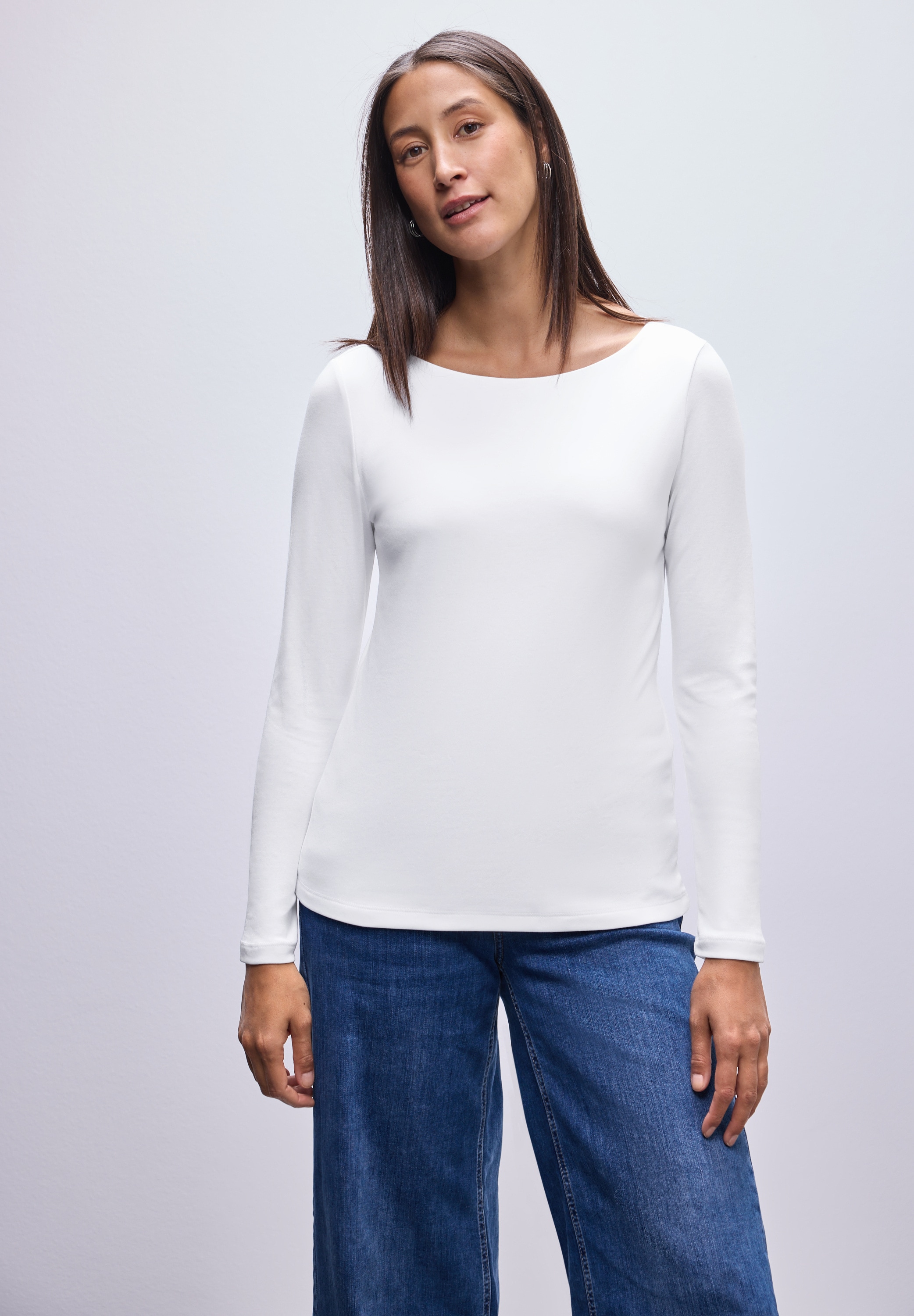 STREET ONE Langarmshirt im soften Baumwoll-Mix