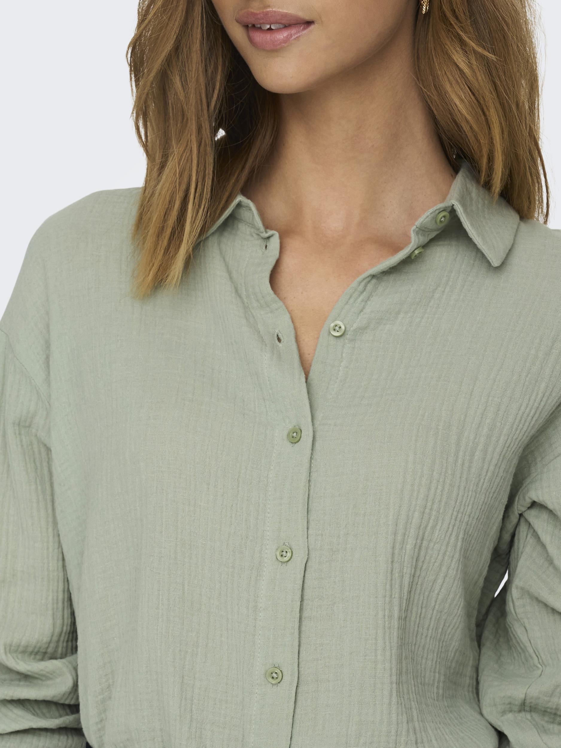 Thumbnail - JDY Hemdbluse "JDYTHEIS LIFE L/S LOOSE SHIRT WVN NOOS", aus Musselin