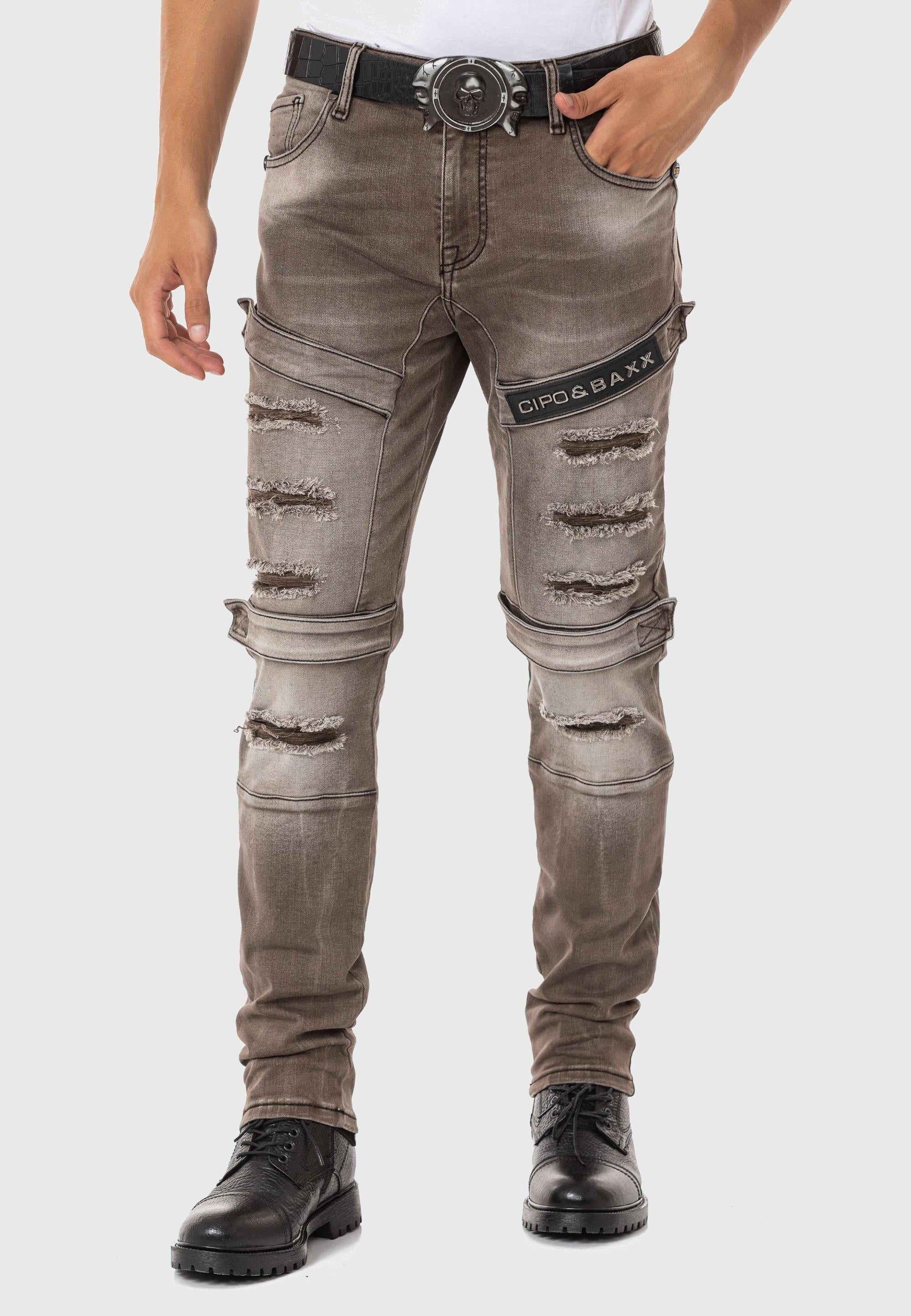 Cipo & Baxx 5-Pocket-Jeans "Cipo & Baxx Jeans" im destroyed Look