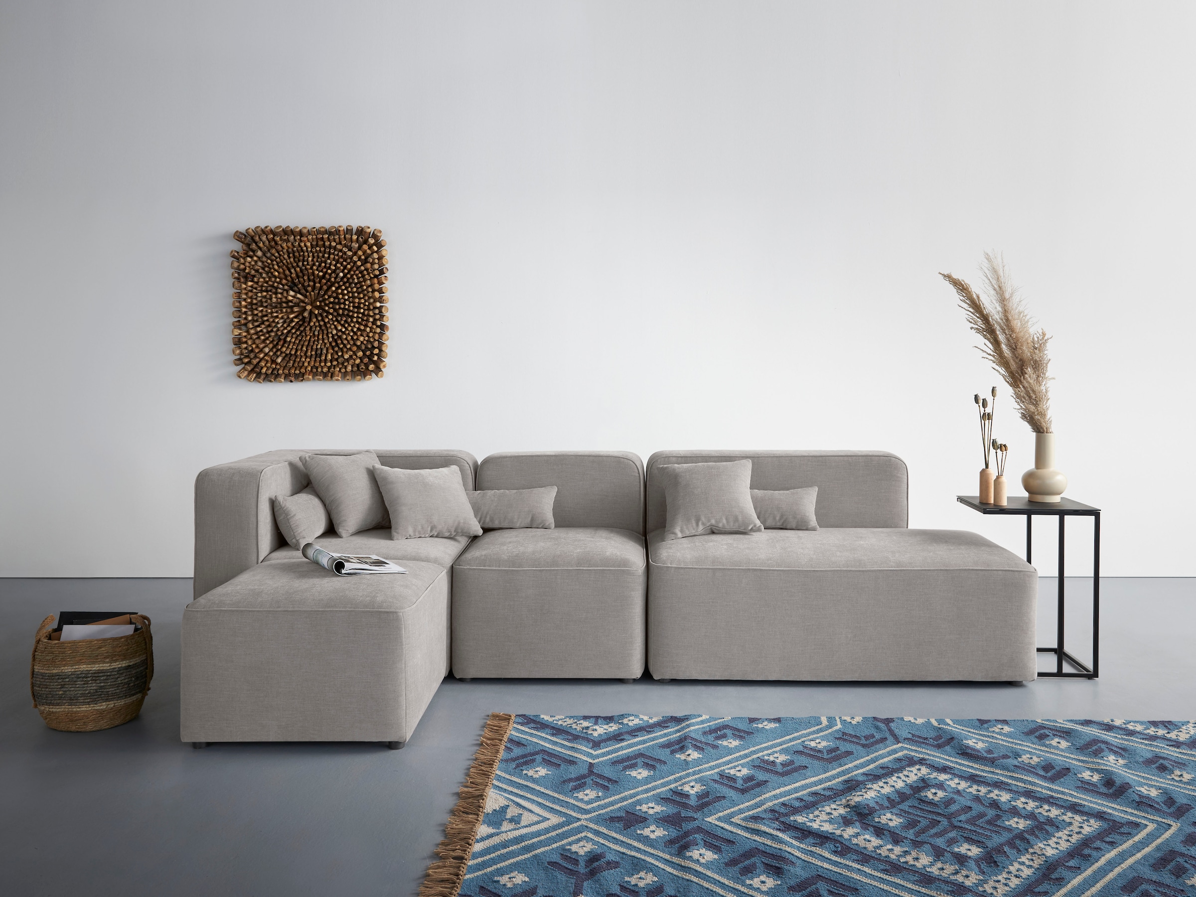 Home affaire Ecksofa "Sundstrup L-Form" Modulserie, individuelle Zusammenst günstig online kaufen