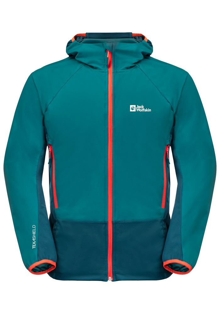 Jack Wolfskin Softshelljacke »EAGLE PEAK II HOODY M«, mit Kapuze