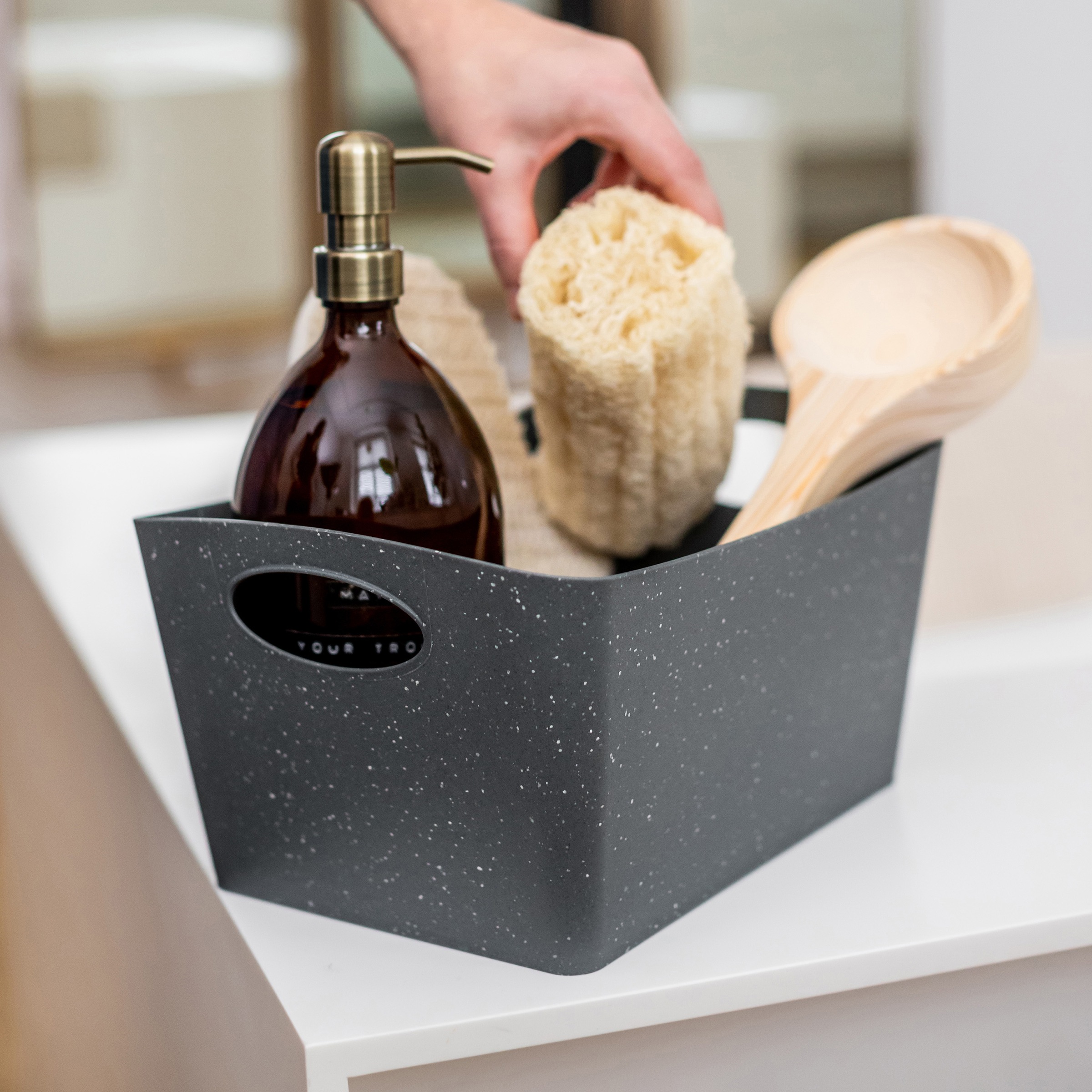 KOZIOL Organizer »BOXXX M«, (Set, 2 St.), Aufbewahrungsbox, Made in Germany, 100% recyceltes Material, 3,5 Liter